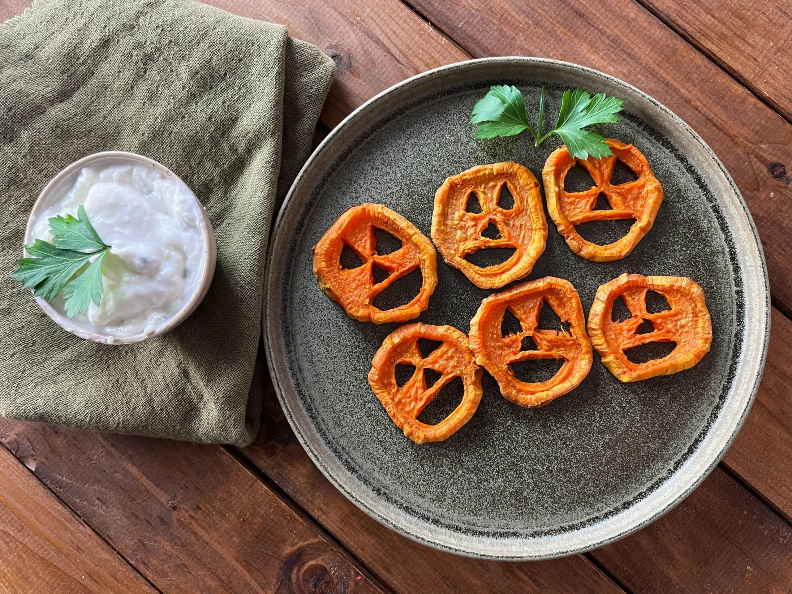 Halloween Sweet Potato Pumpkin Donuts