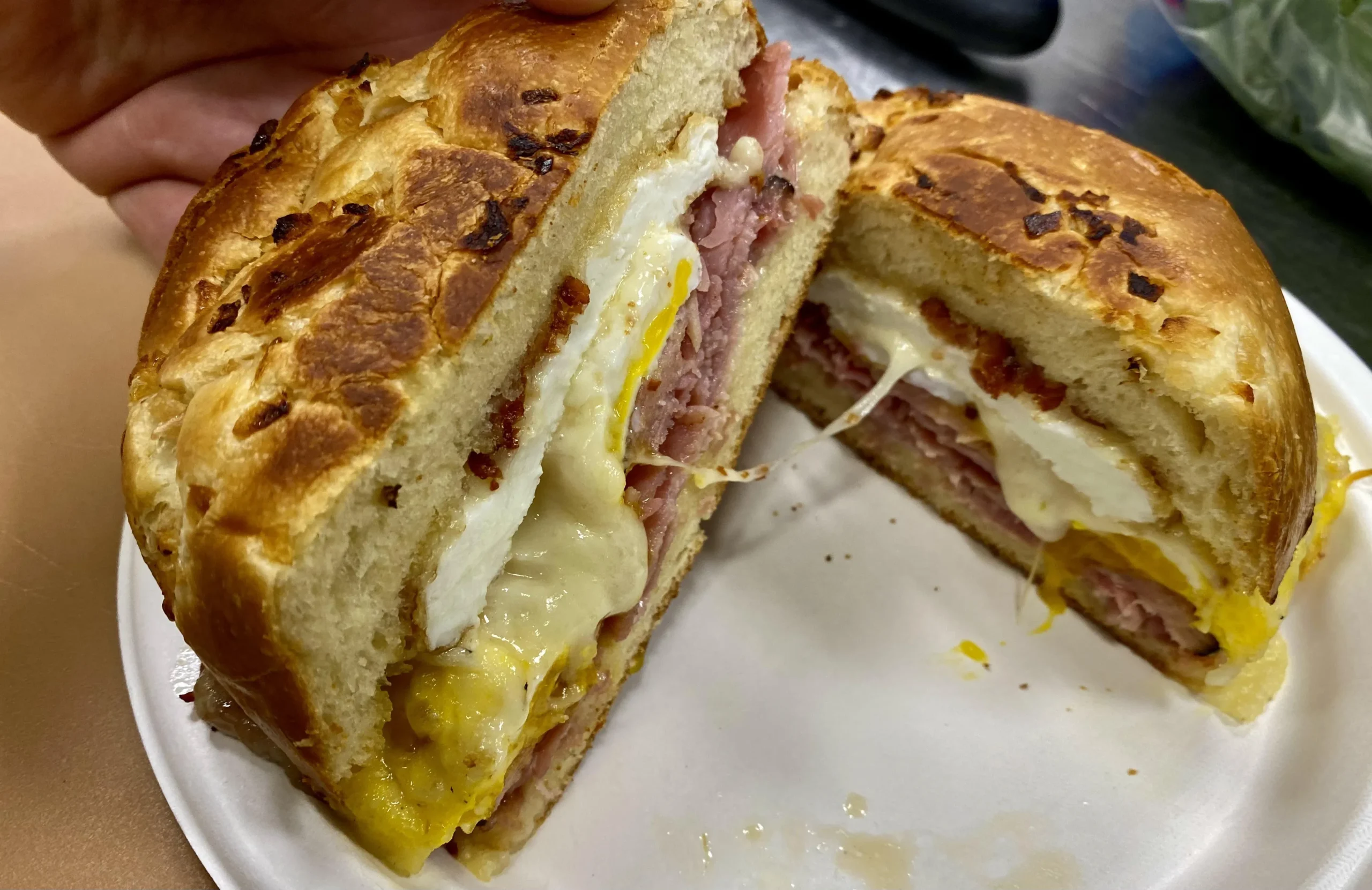 Ham Egg and Swiss Sandwich
