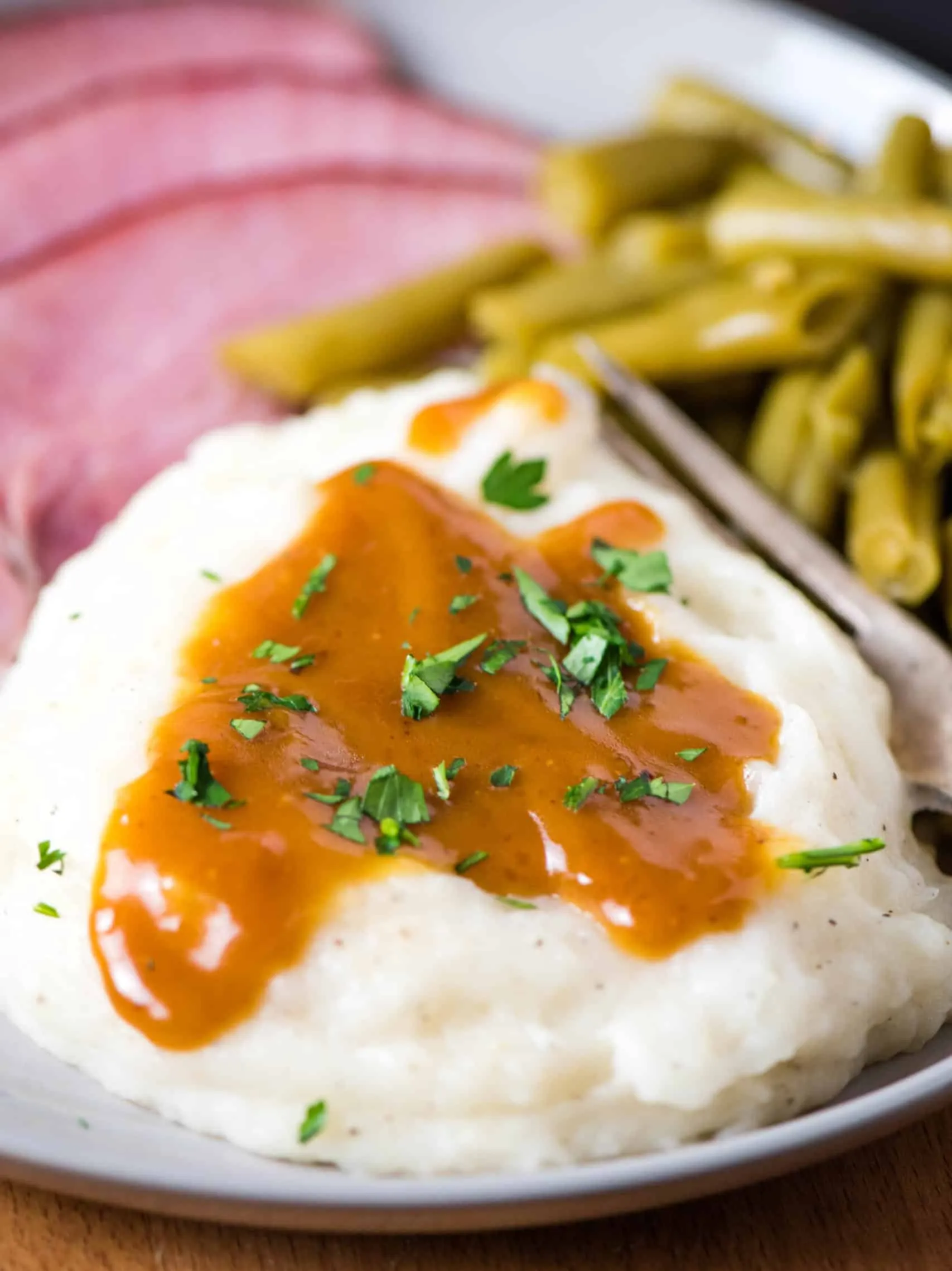 Ham Gravy with Cornstarch