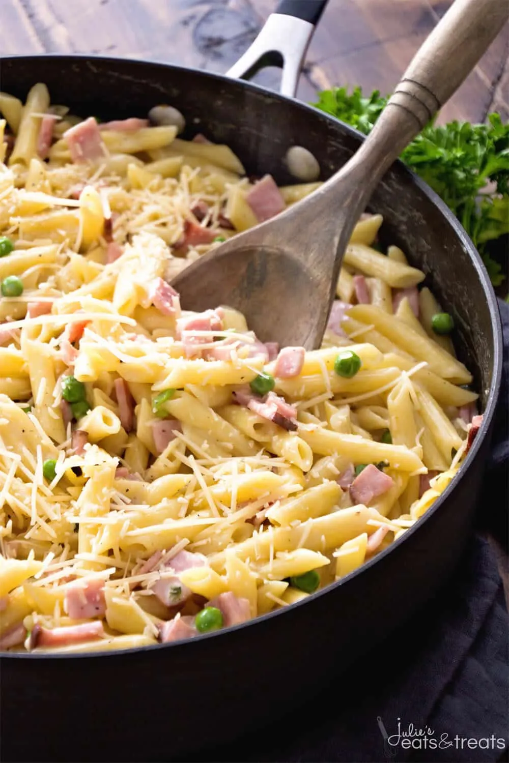 Ham and Pasta Skillet