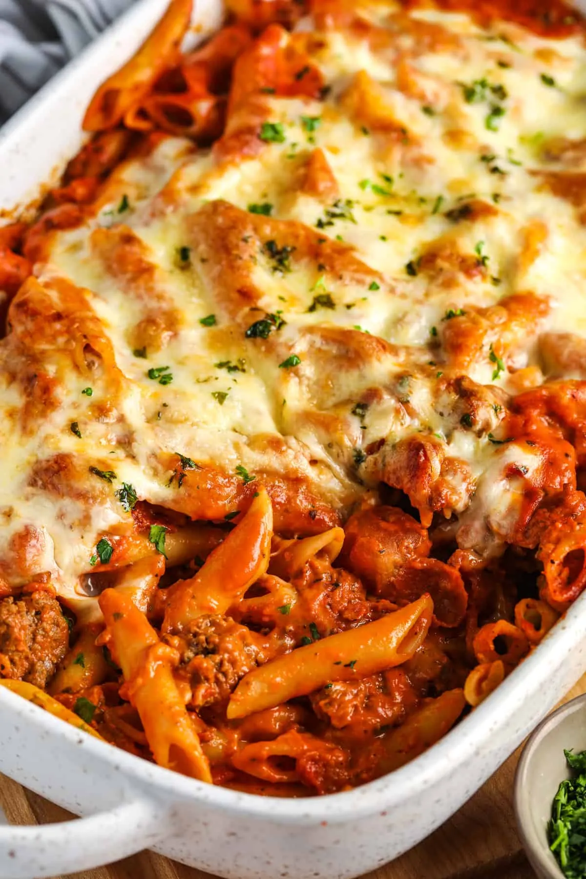 Ham and Vegetables with Mostaccioli