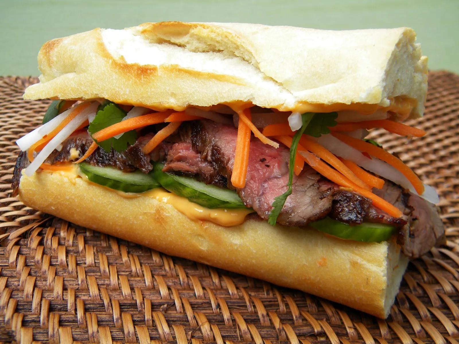 Hanger Steak Banh Mi Sandwich