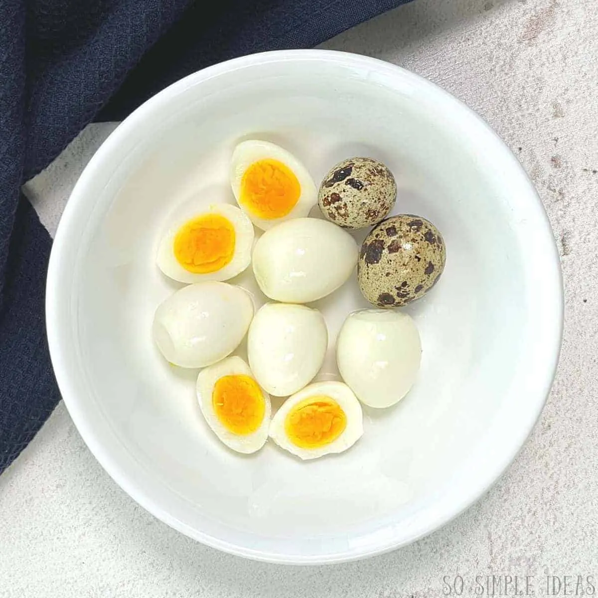 Hard Boiled Quail Eggs