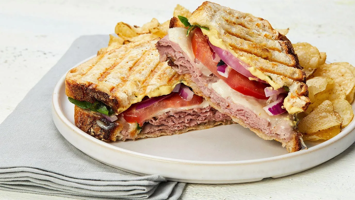 Havarti and Roast Beef Panini