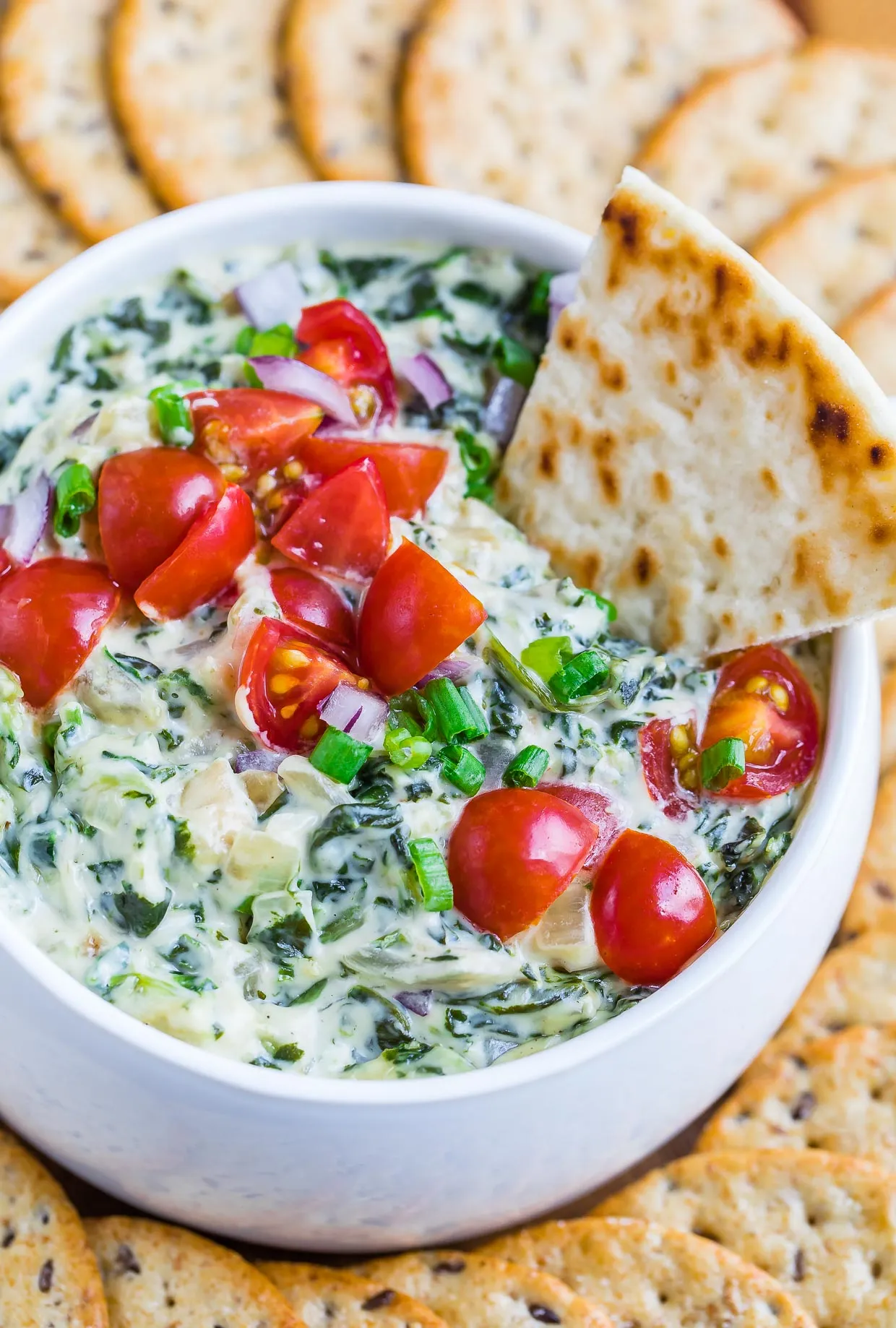 Healthier Spinach Artichoke Dip