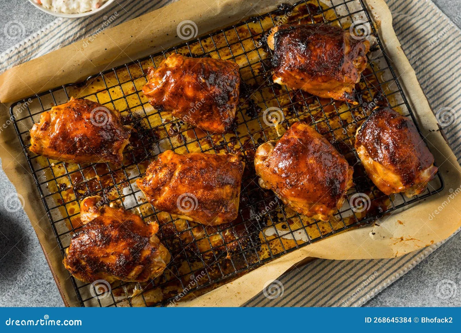 Healthy BBQ Chicken Thighs