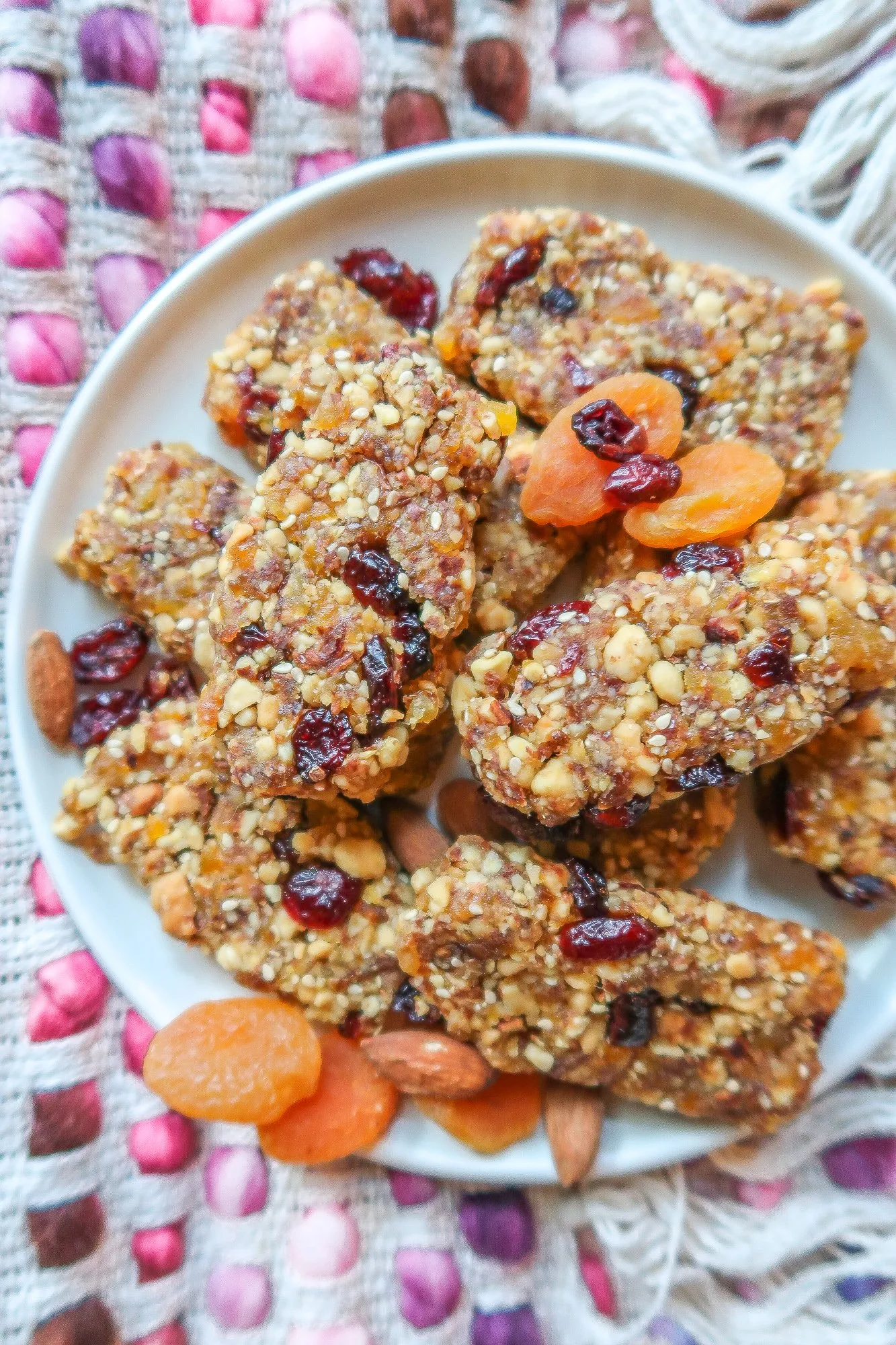 Healthy Cranberry Apricot Bars