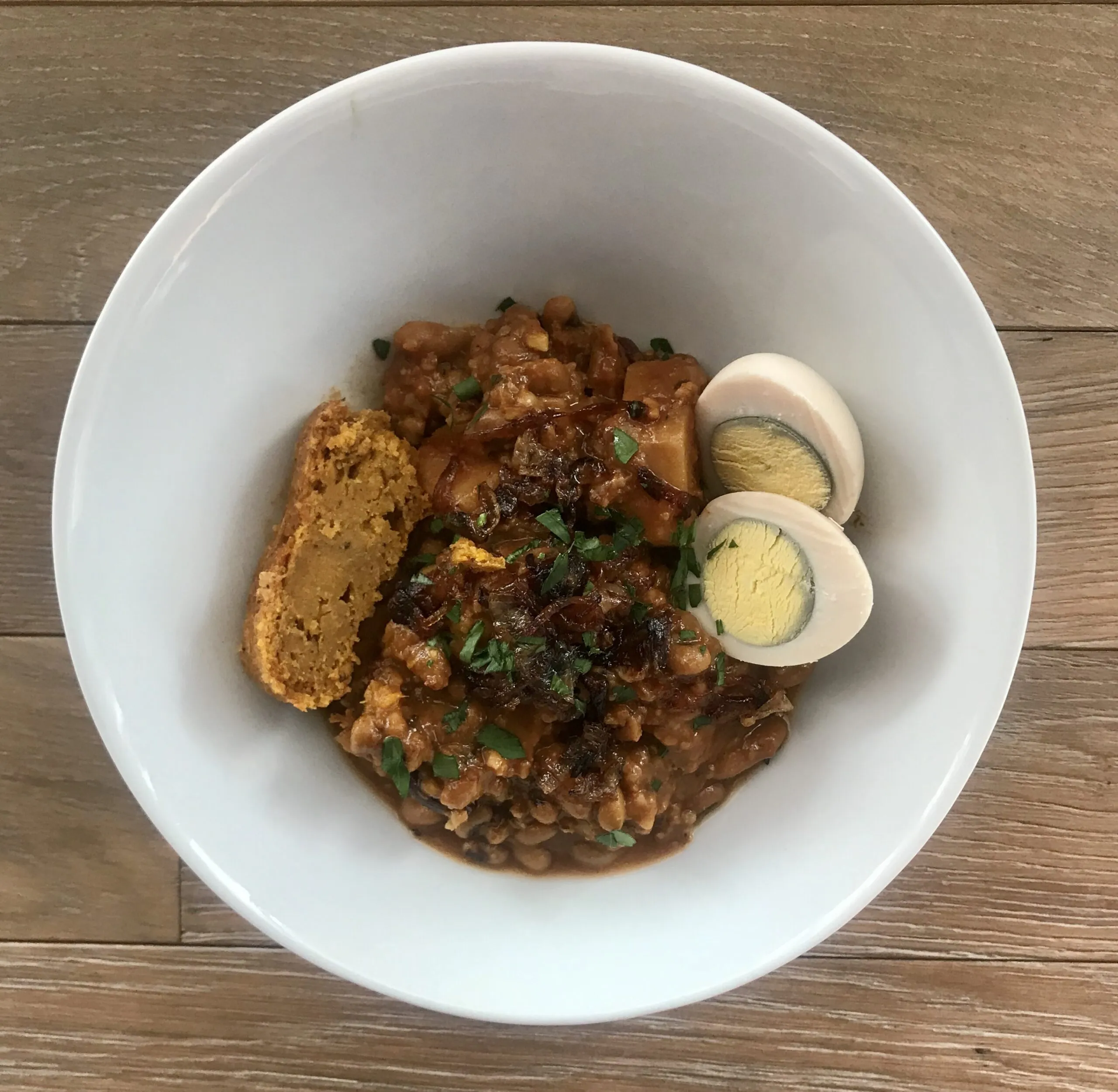 Healthy Kishka for Cholent