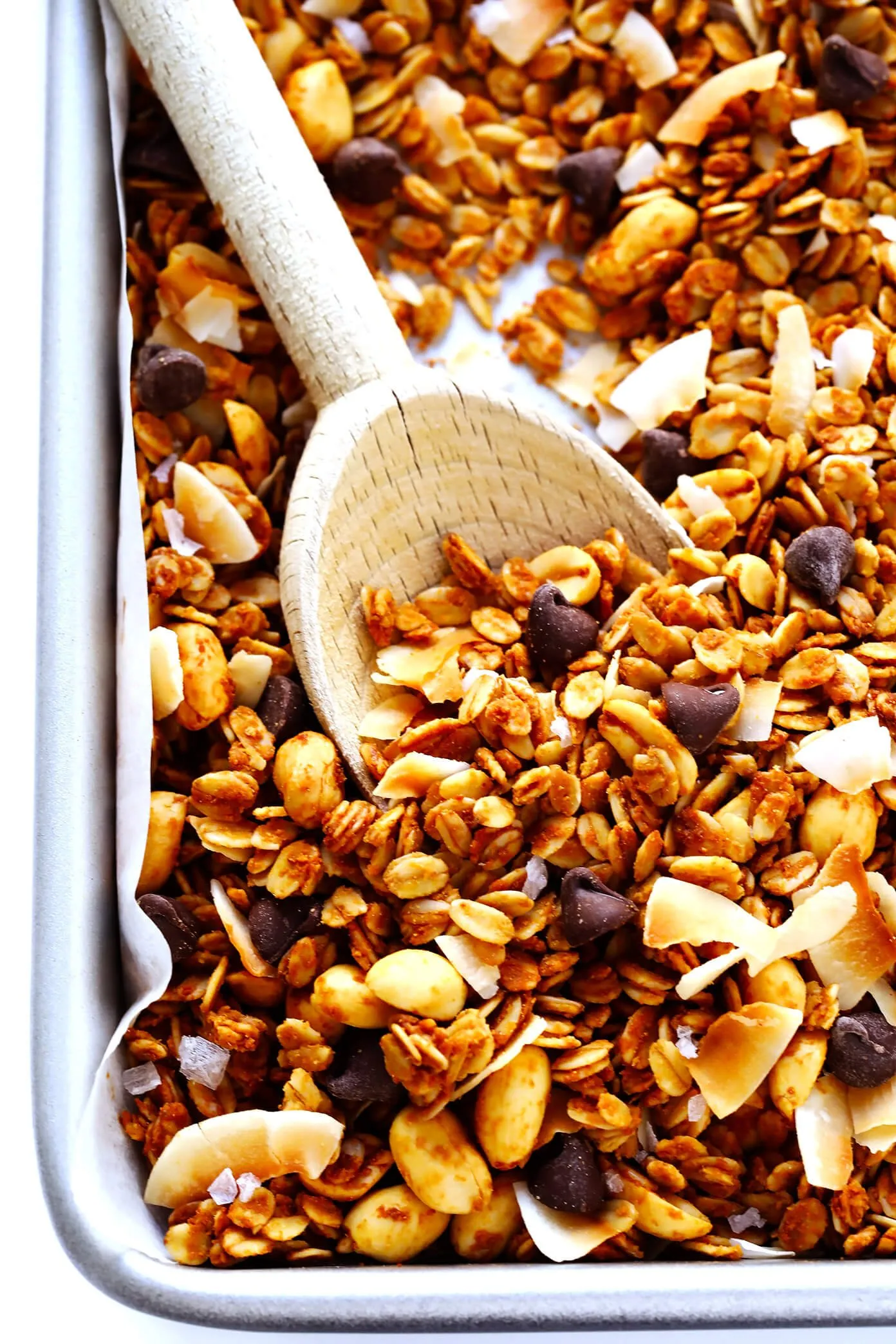 Healthy Peanut Butter Chocolate Chip Granola