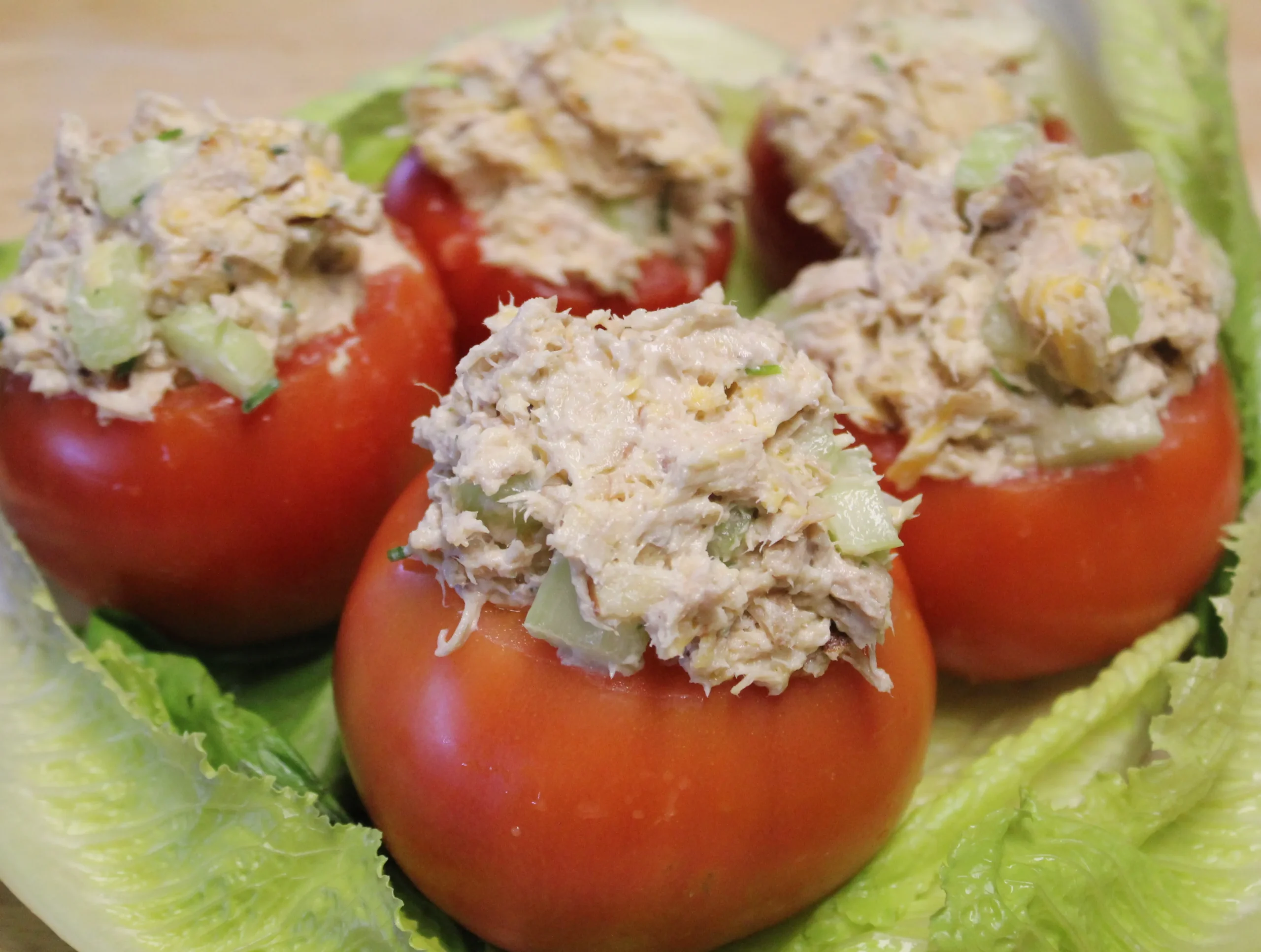 Heart Healthy Chicken Salad Stuffed Tomatoes