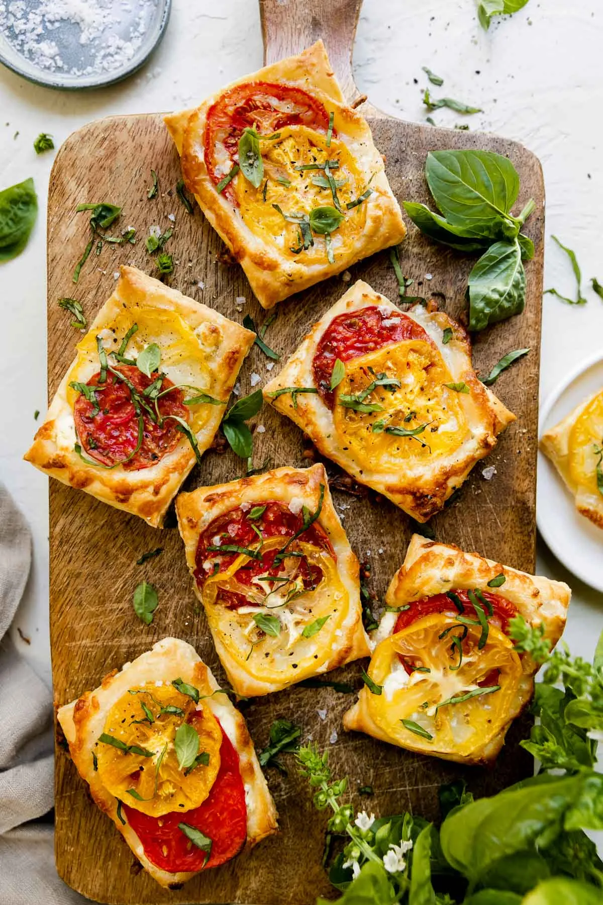 Heirloom Tomato Tarts with Puff Pastry