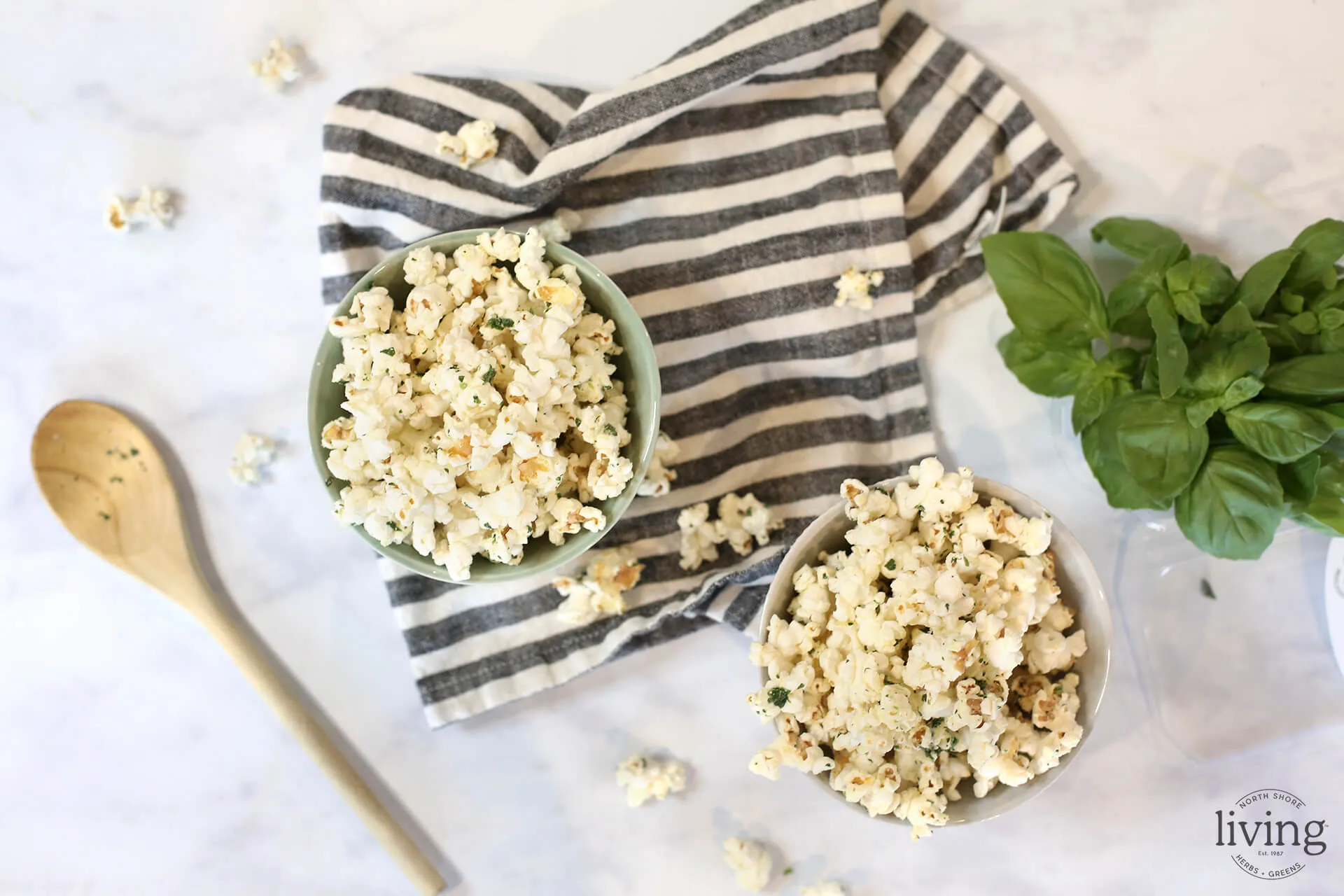 Herbed Garlic Parmesan Popcorn
