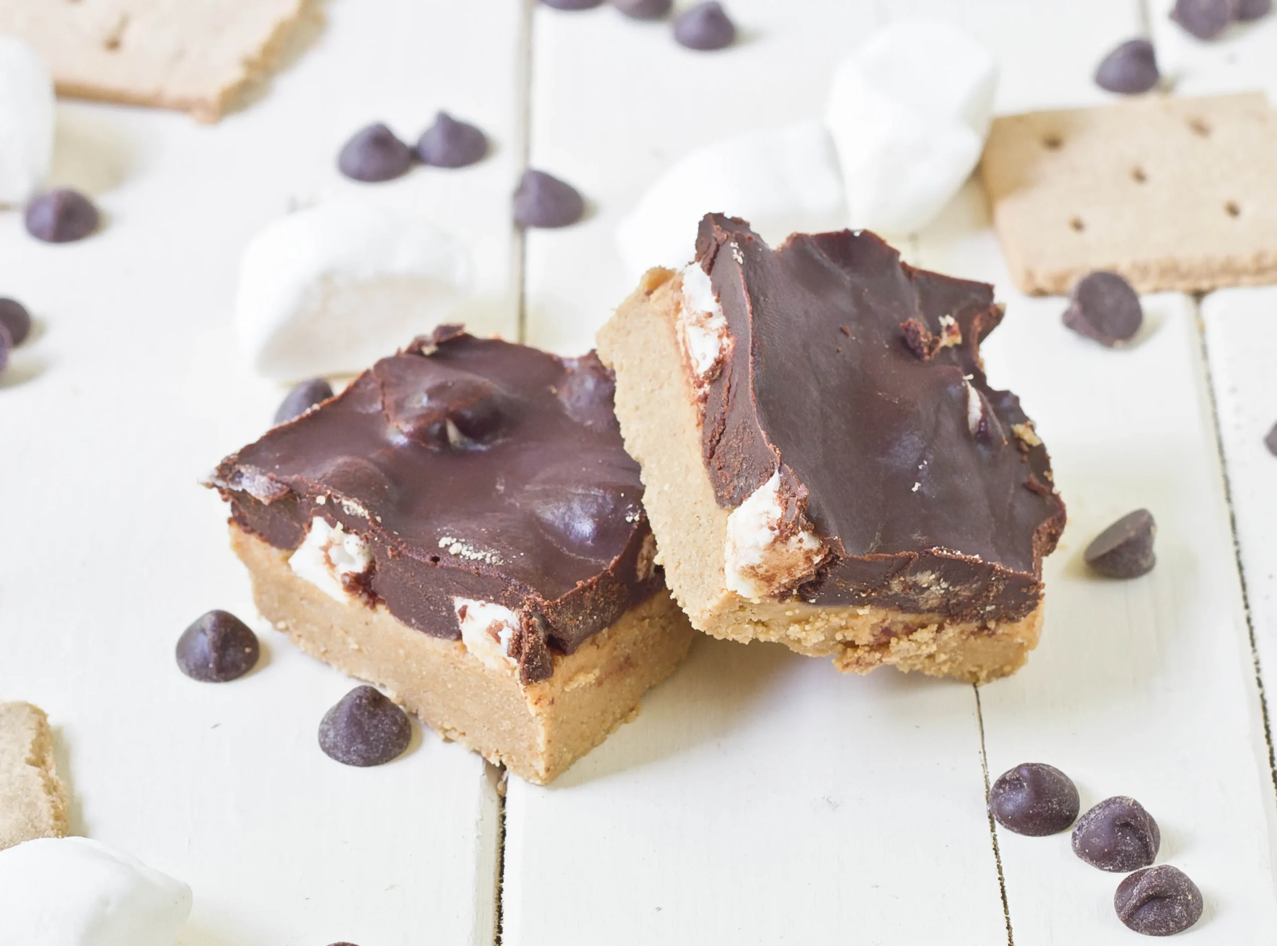 Holiday Peanut Butter S'more Bars