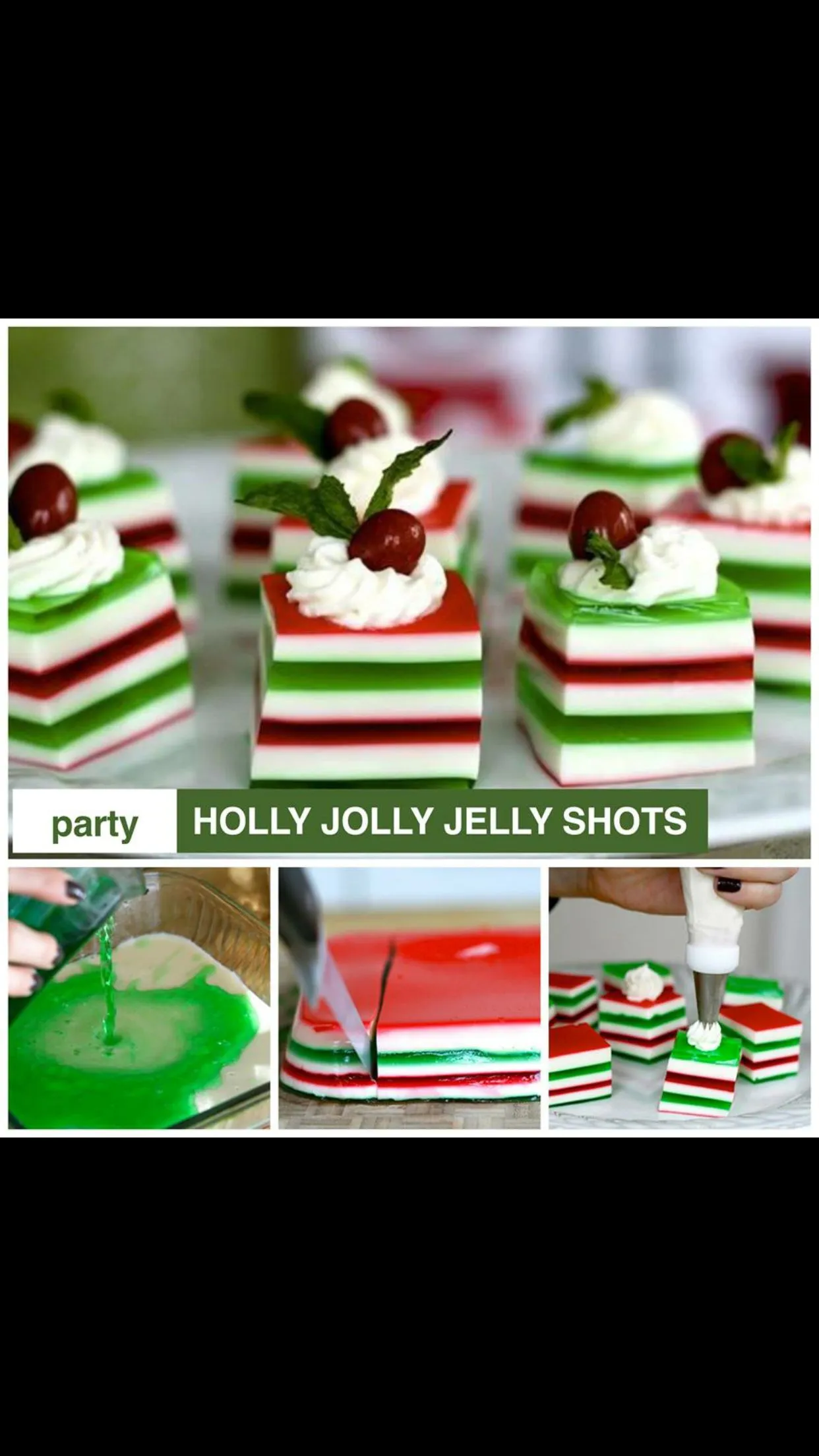Holly Jolly Jello Shots