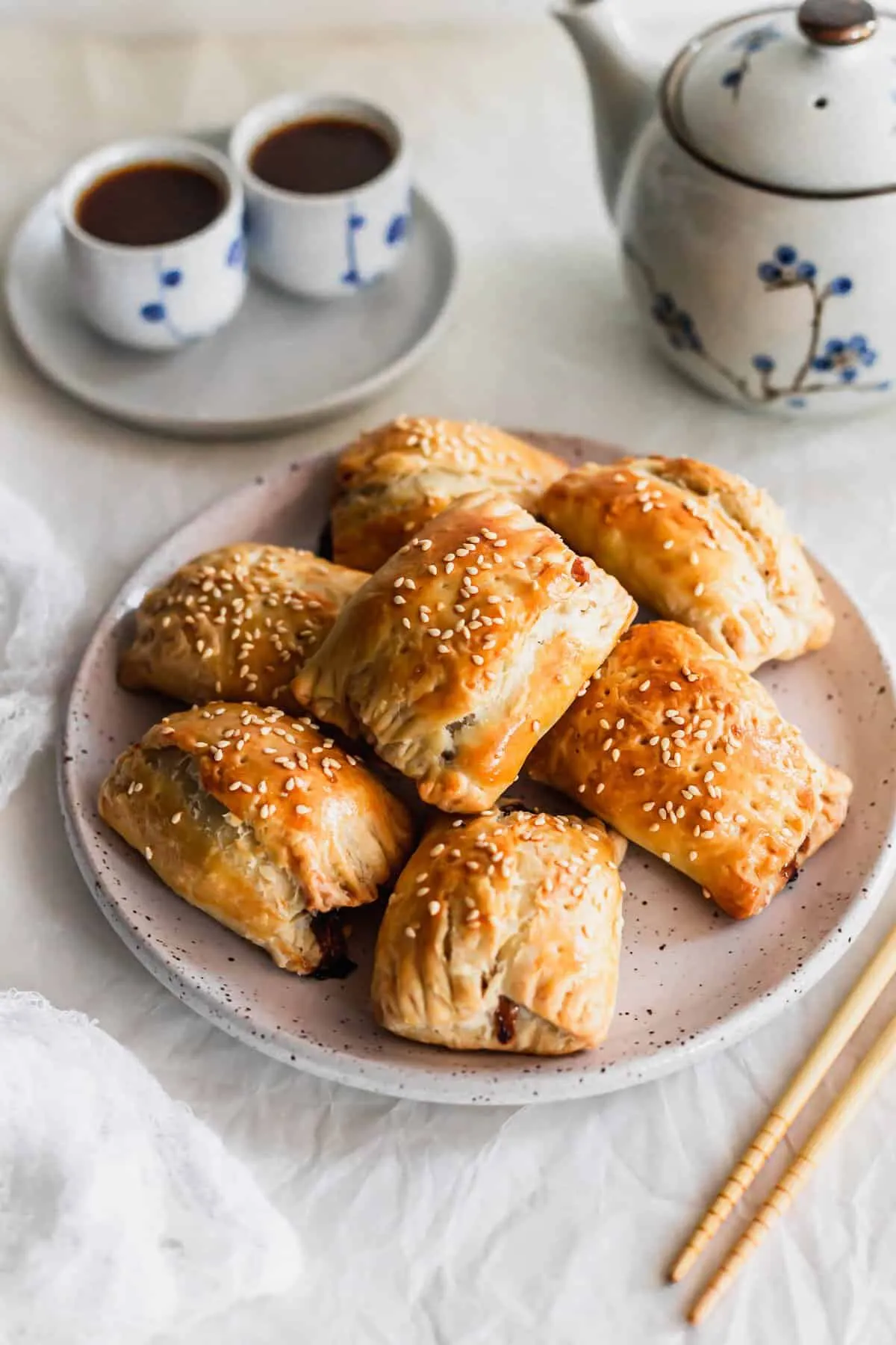 Homemade Chinese BBQ Pork Pastry Char Siu Sou
