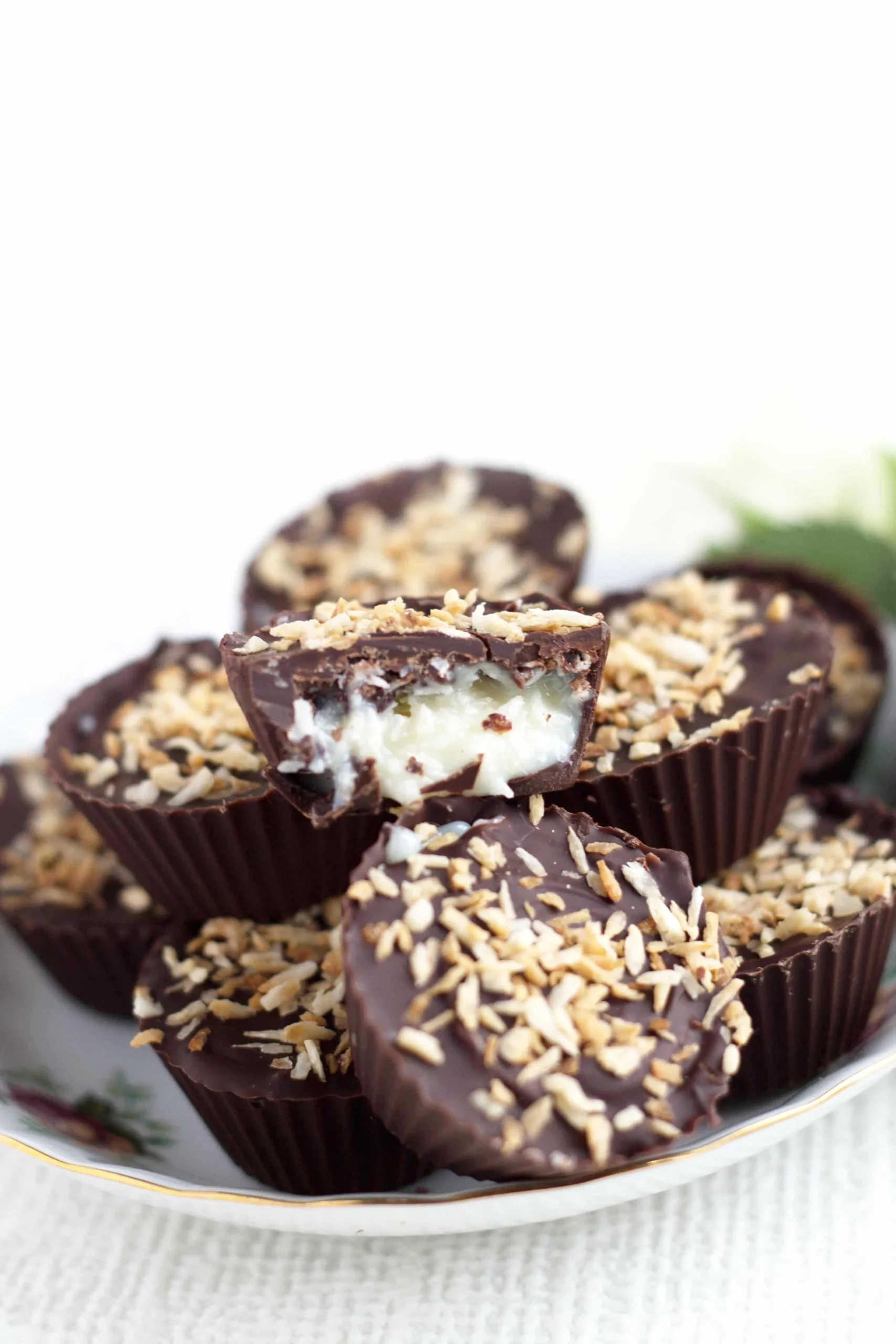 Homemade Coconut Mounds Cups