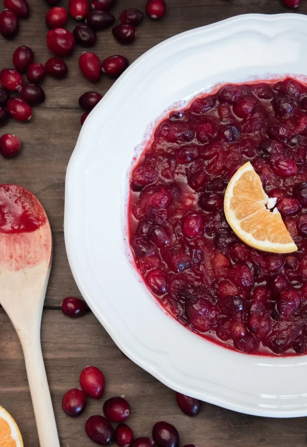Homemade Cranberry Sauce with Satsuma Zest