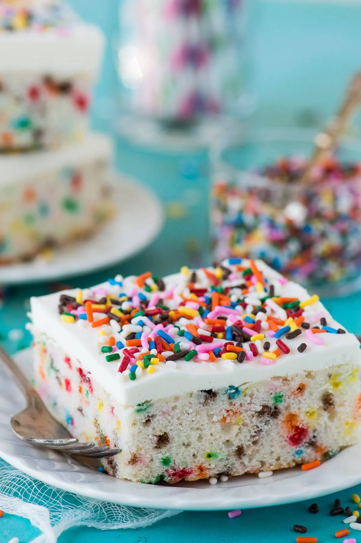 Homemade Funfetti Sheet Cake