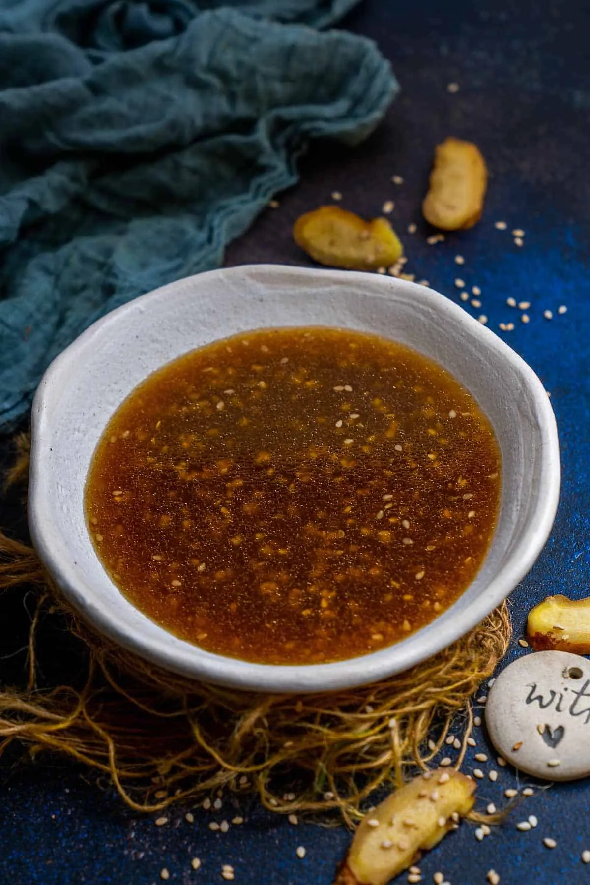 Homemade Ginger Sesame Citrus Salad Dressing