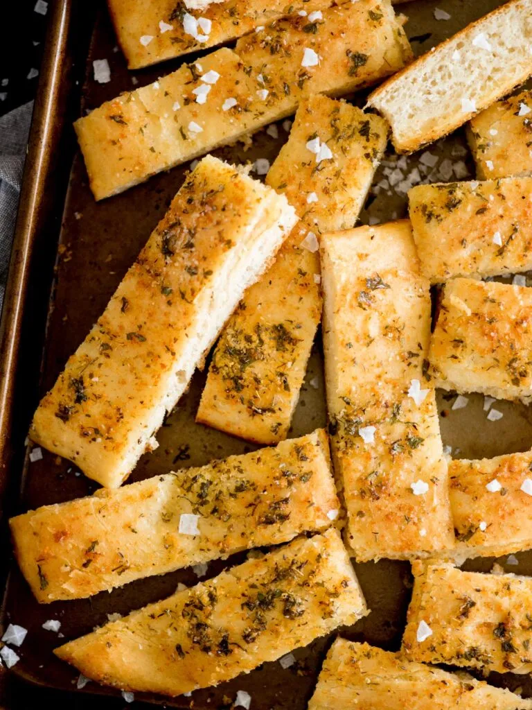 Homemade Parmesan Garlic Herb Breadsticks