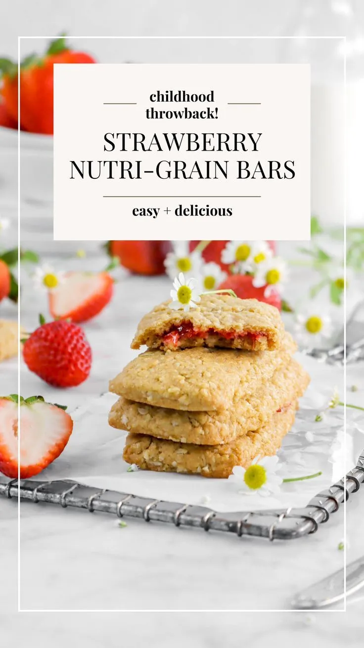 Homemade Strawberry Nutri Grain Bars