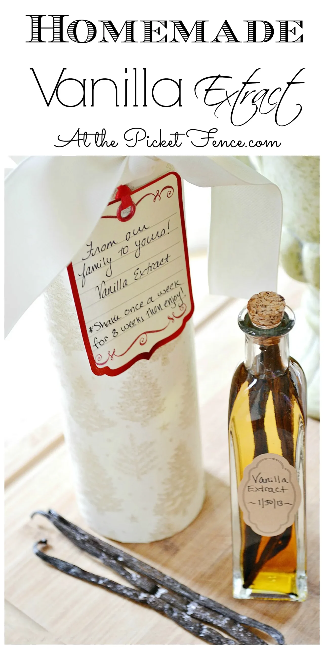 Homemade Vanilla Extract Gifts