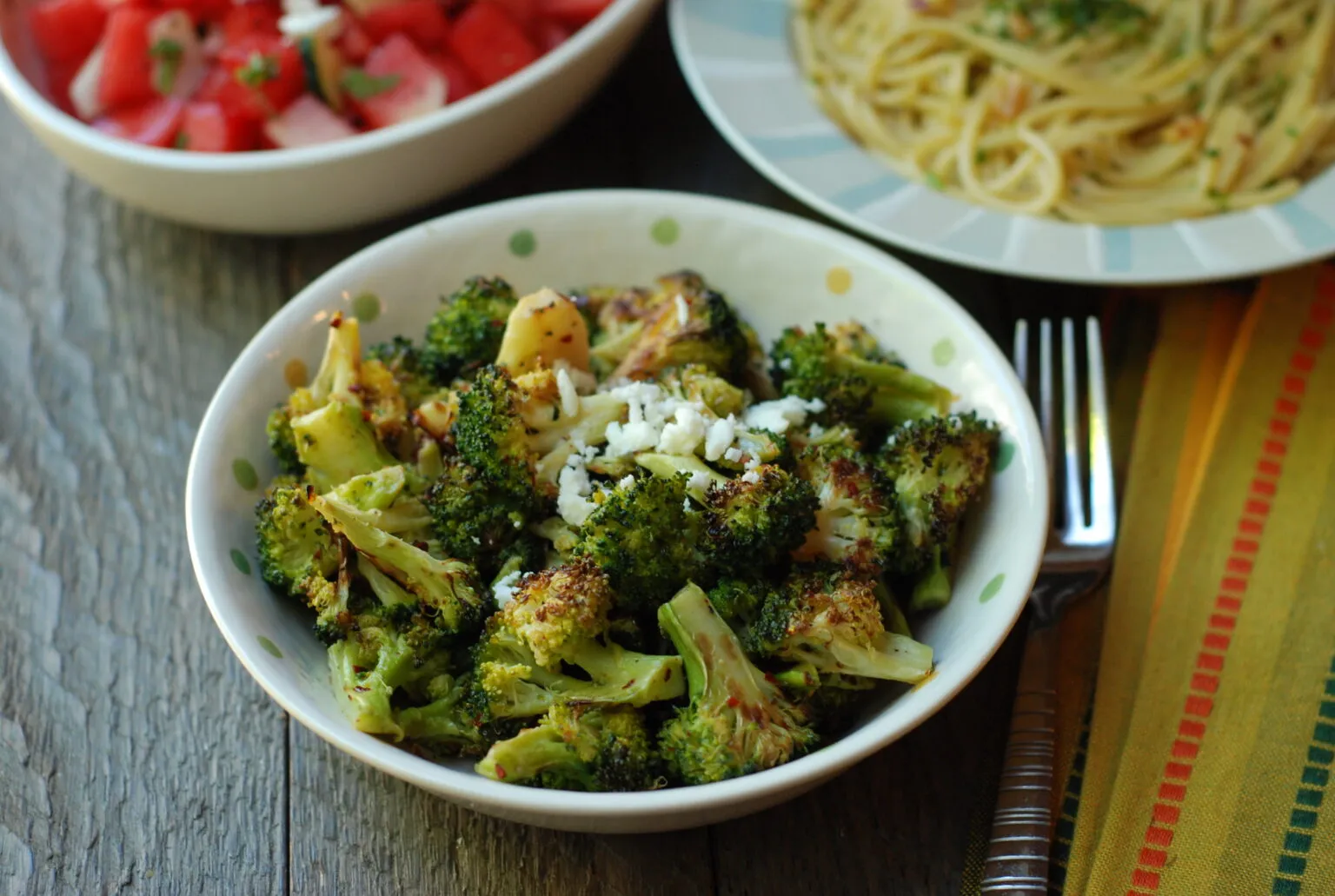 Honey Chipotle Roasted Broccoli