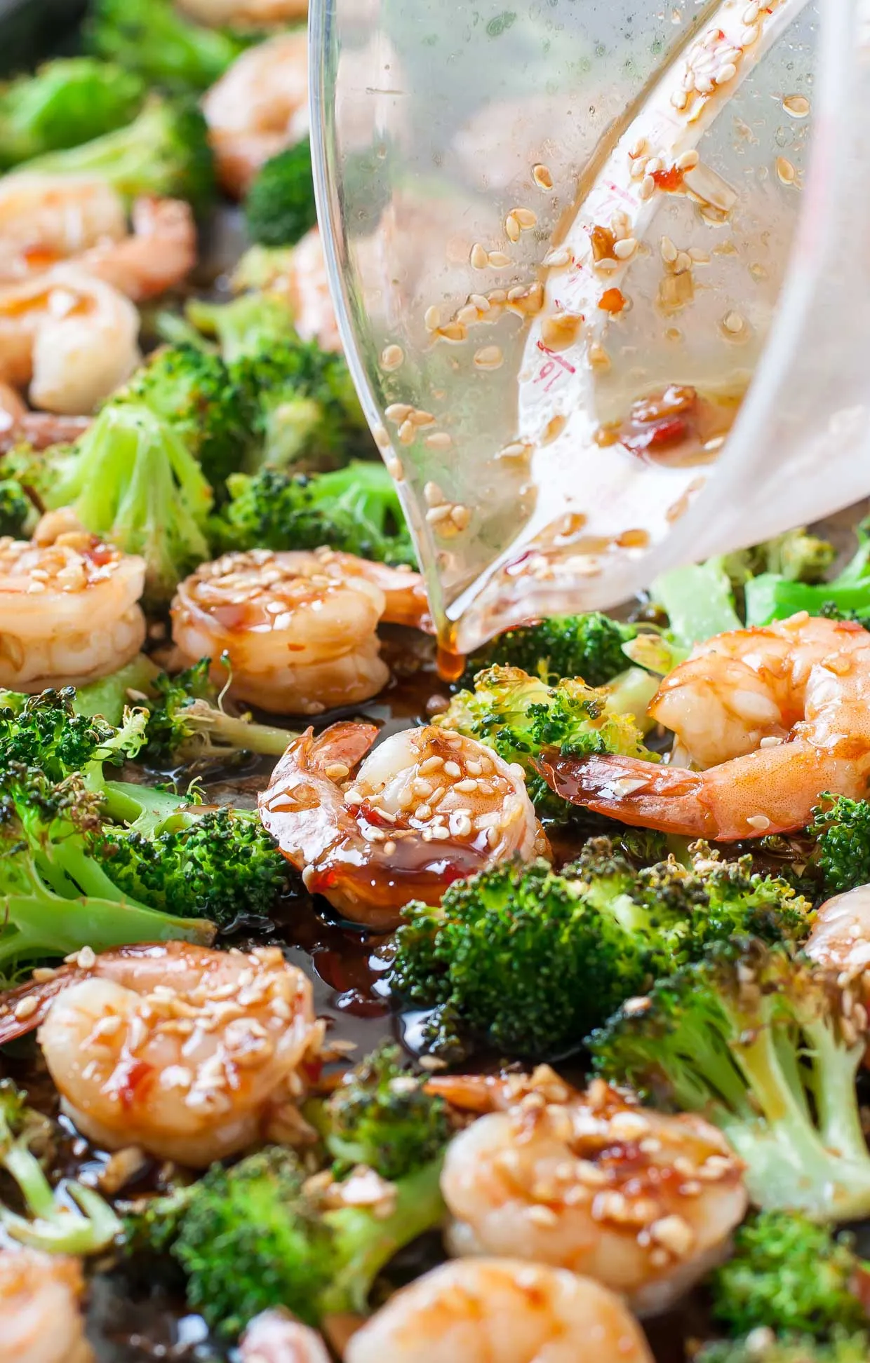 Honey Garlic Shrimp Sausage Broccoli