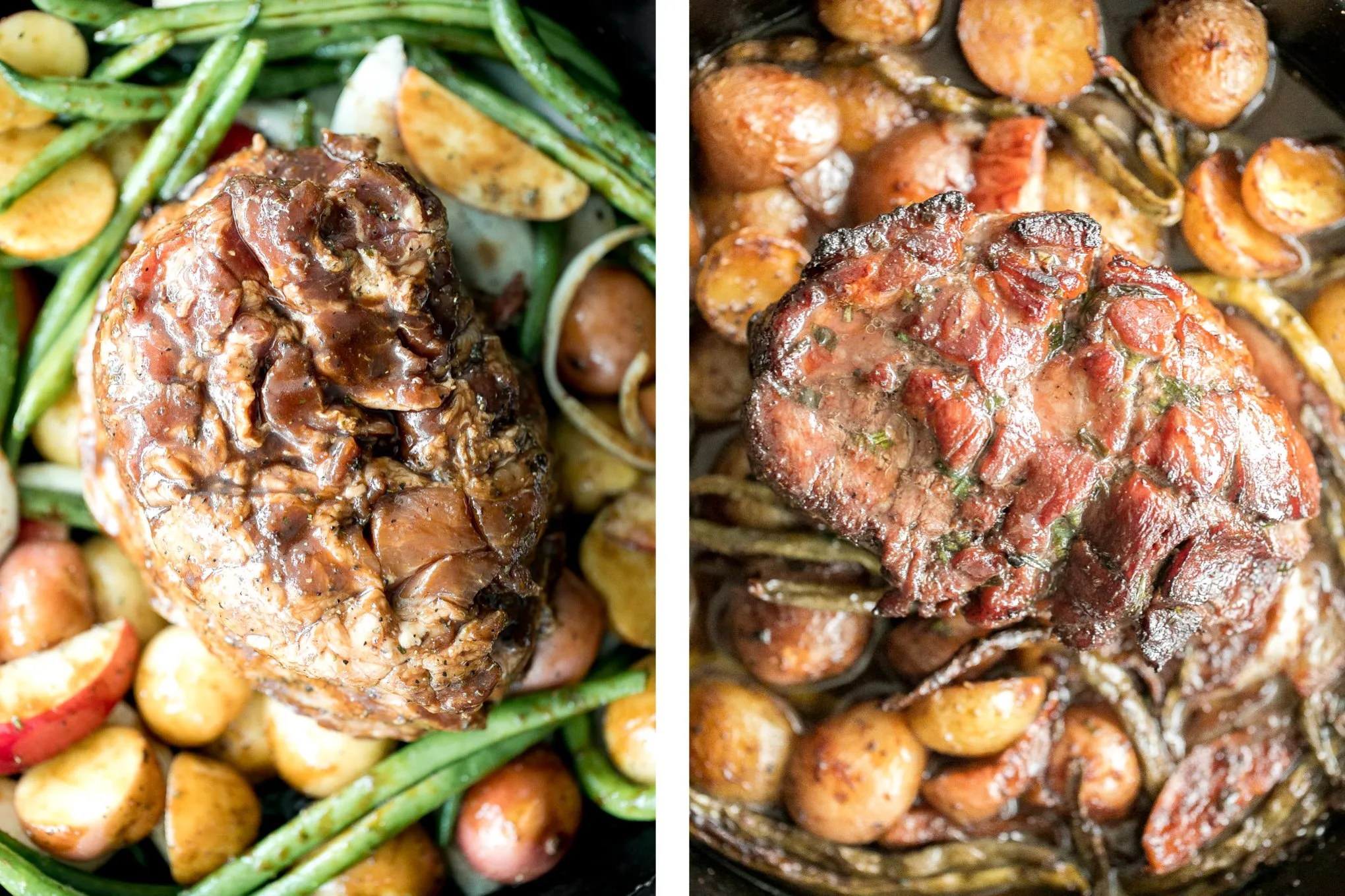 Honey Glazed Roast Pork with Vegetables