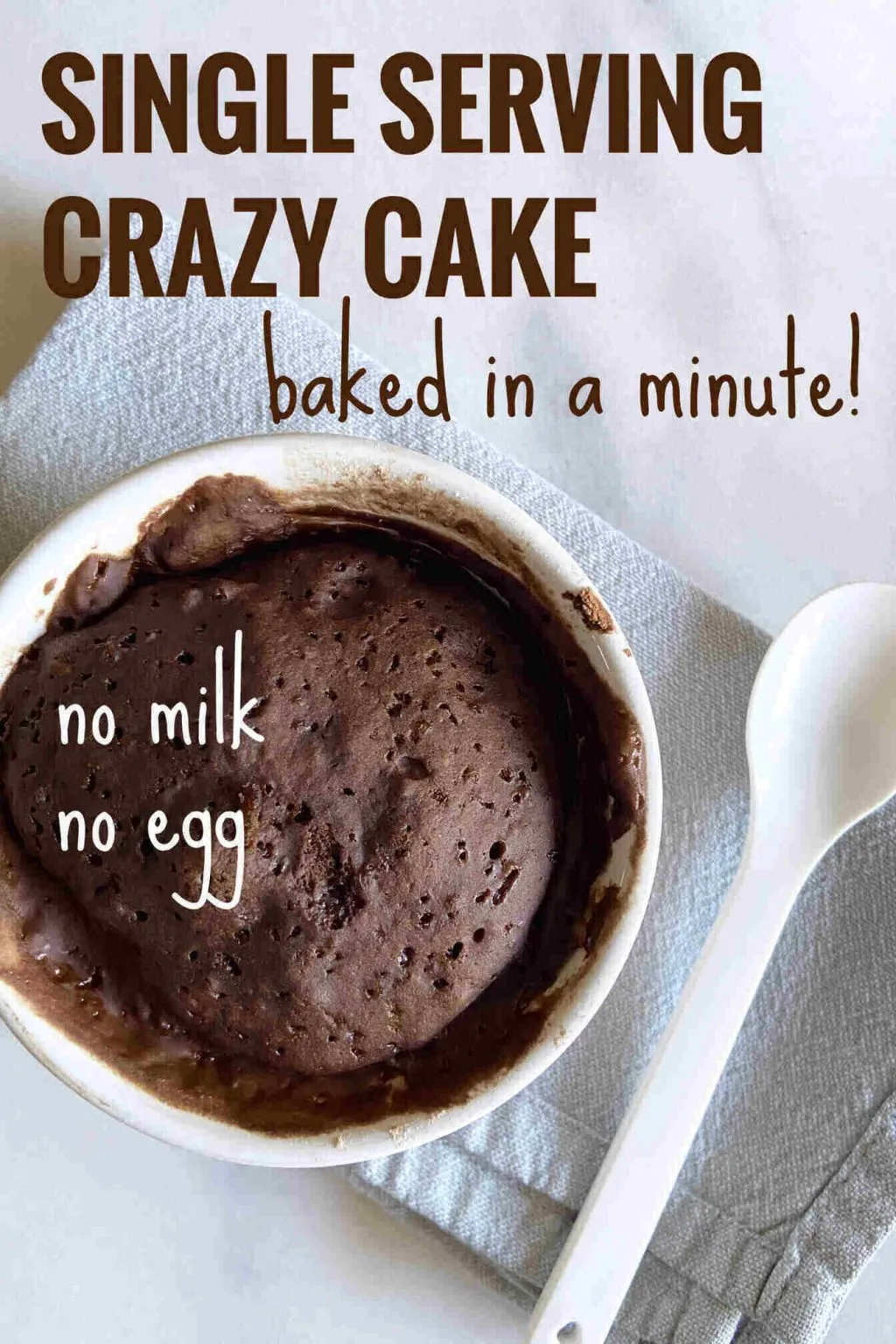Honey Mug Cake Dairy and Egg Free