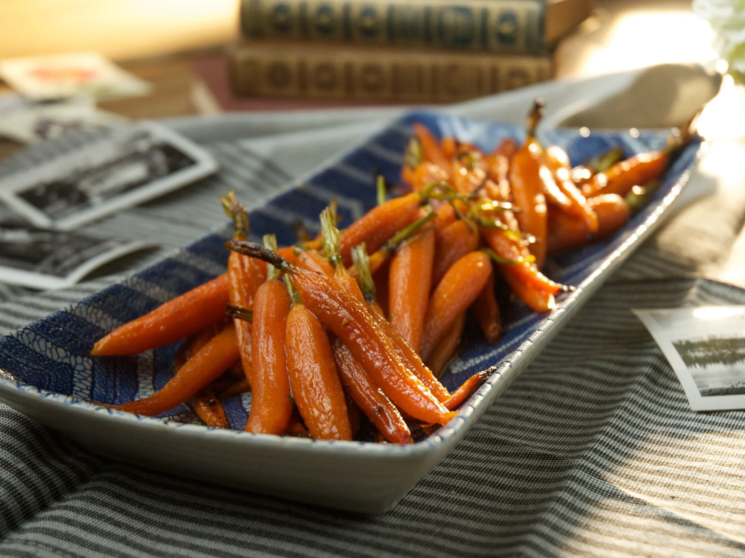 Honey Sesame Roasted Carrots