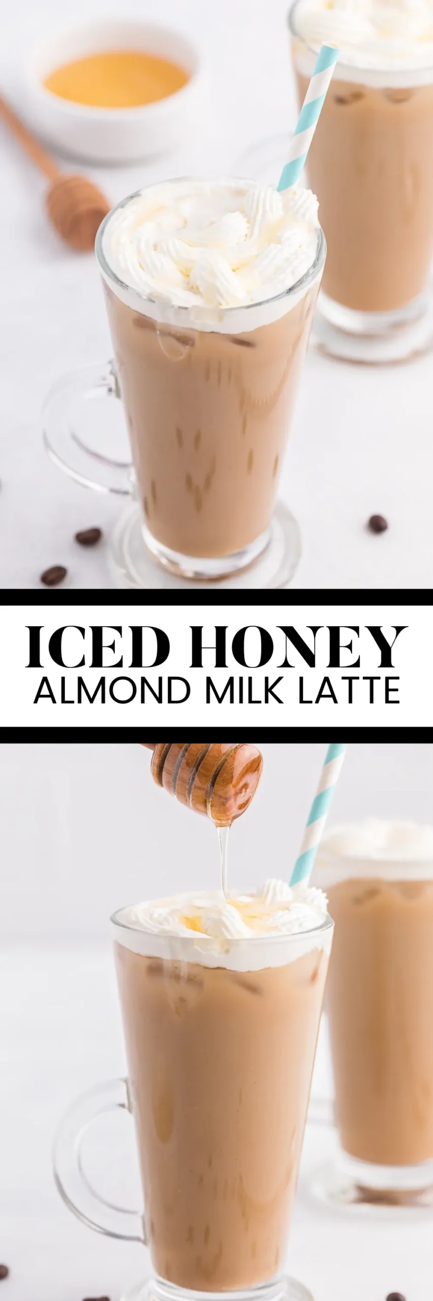 Iced Honey Almond Milk Latte