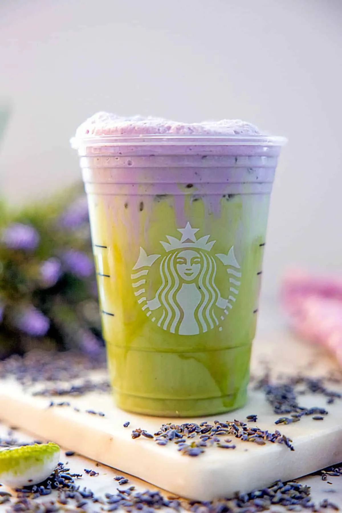 Iced Lavender Cream Oatmilk Matcha Starbucks Copycat