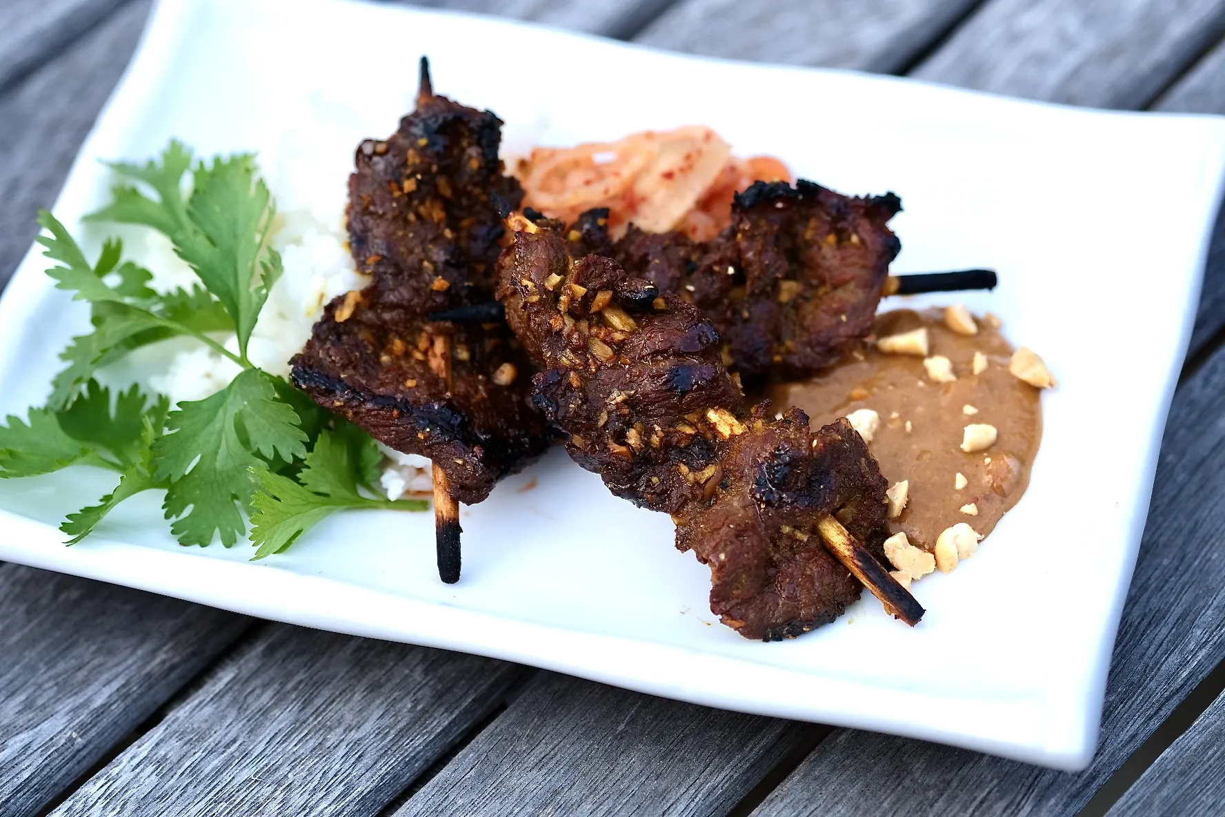 Indonesian Style Beef Satay