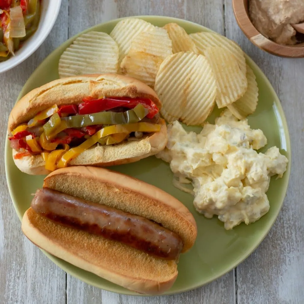Instant Pot Brats and Peppers