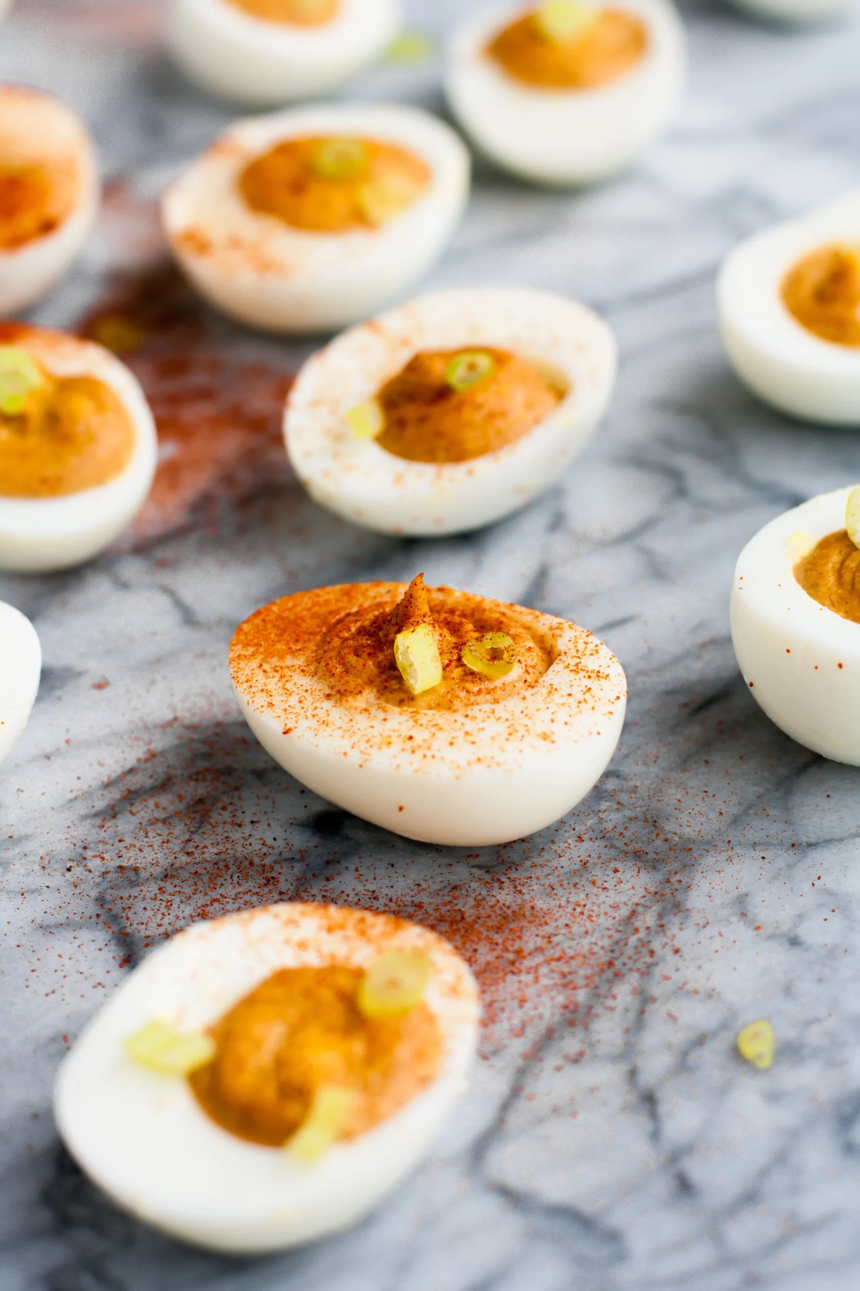 Instant Pot Buffalo Deviled Eggs