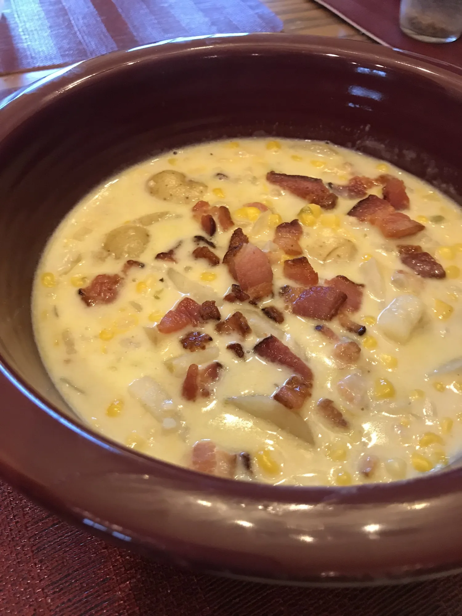 Instant Pot Corn Chowder with Bacon