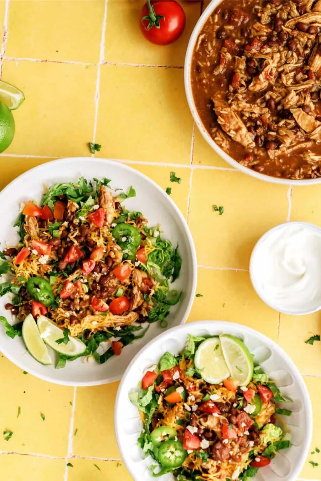Instant Pot Healthy Chicken Burrito Bowls