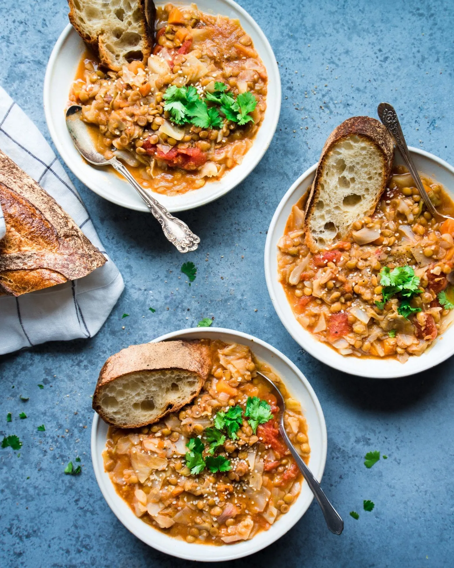Instant Pot Lentil Cabbage Soup