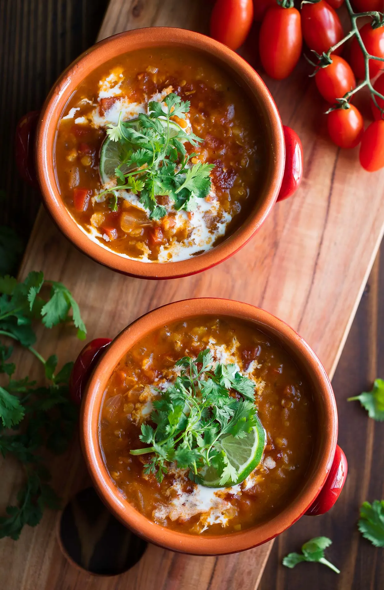 Instant Pot Red Lentil Curry Soup