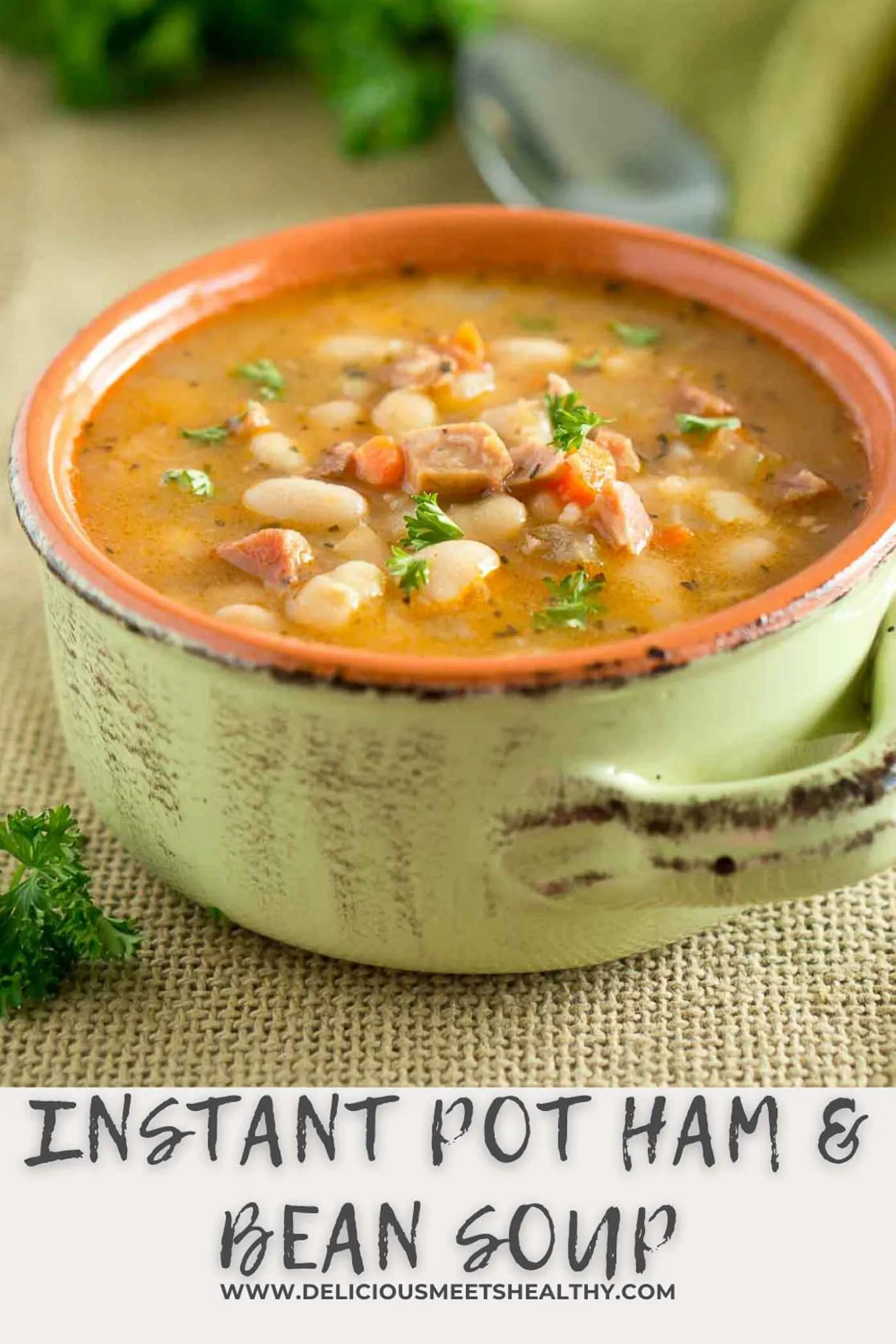 Instant Pot White Bean and Ham Soup