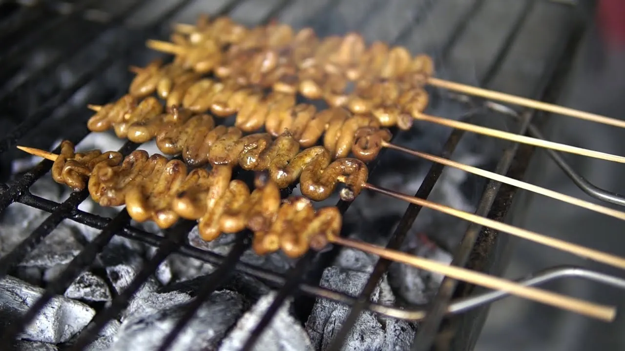 Isaw ng Manok (Chicken Intestines)