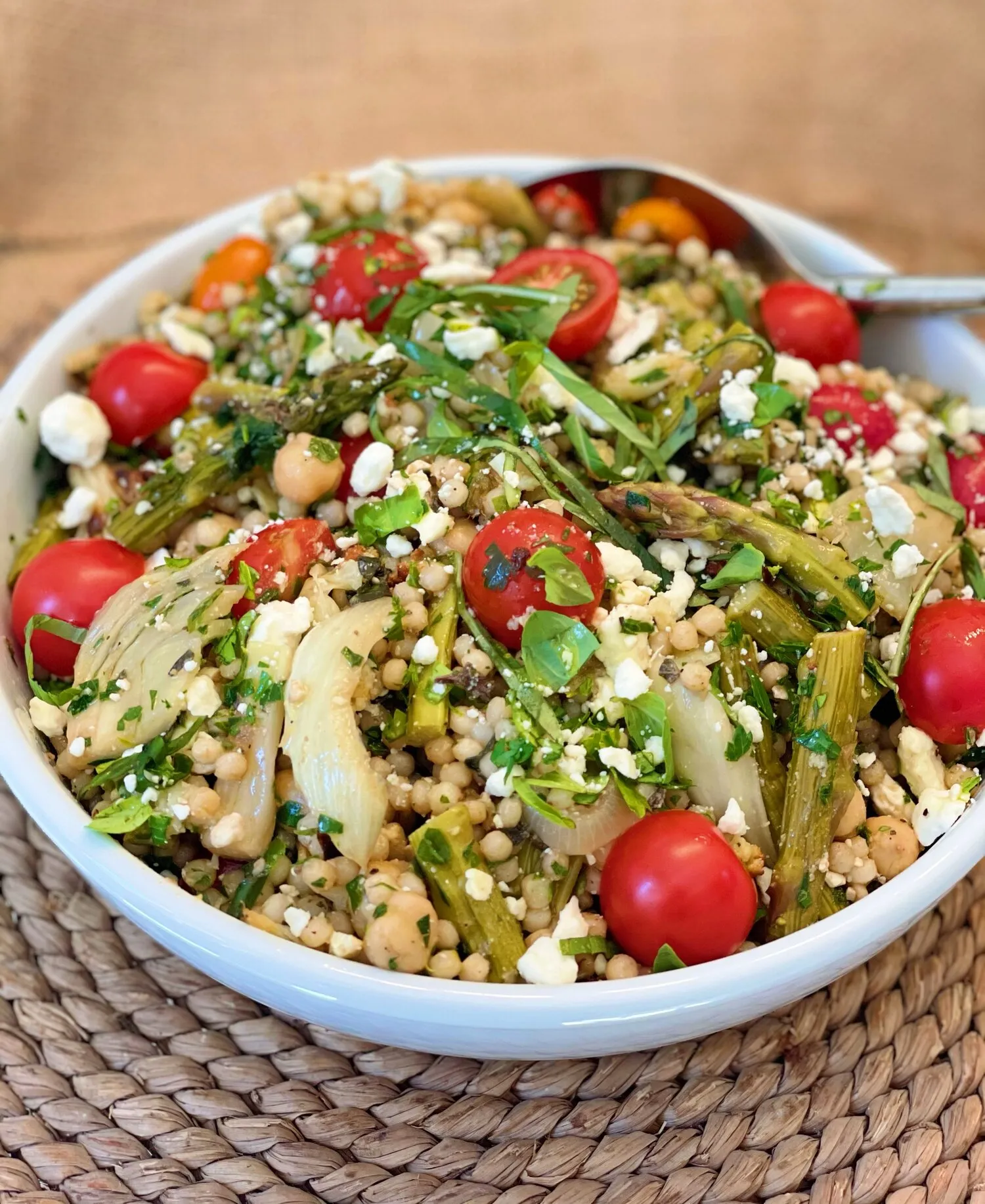 Israeli Couscous Salad with Roasted Vegetables