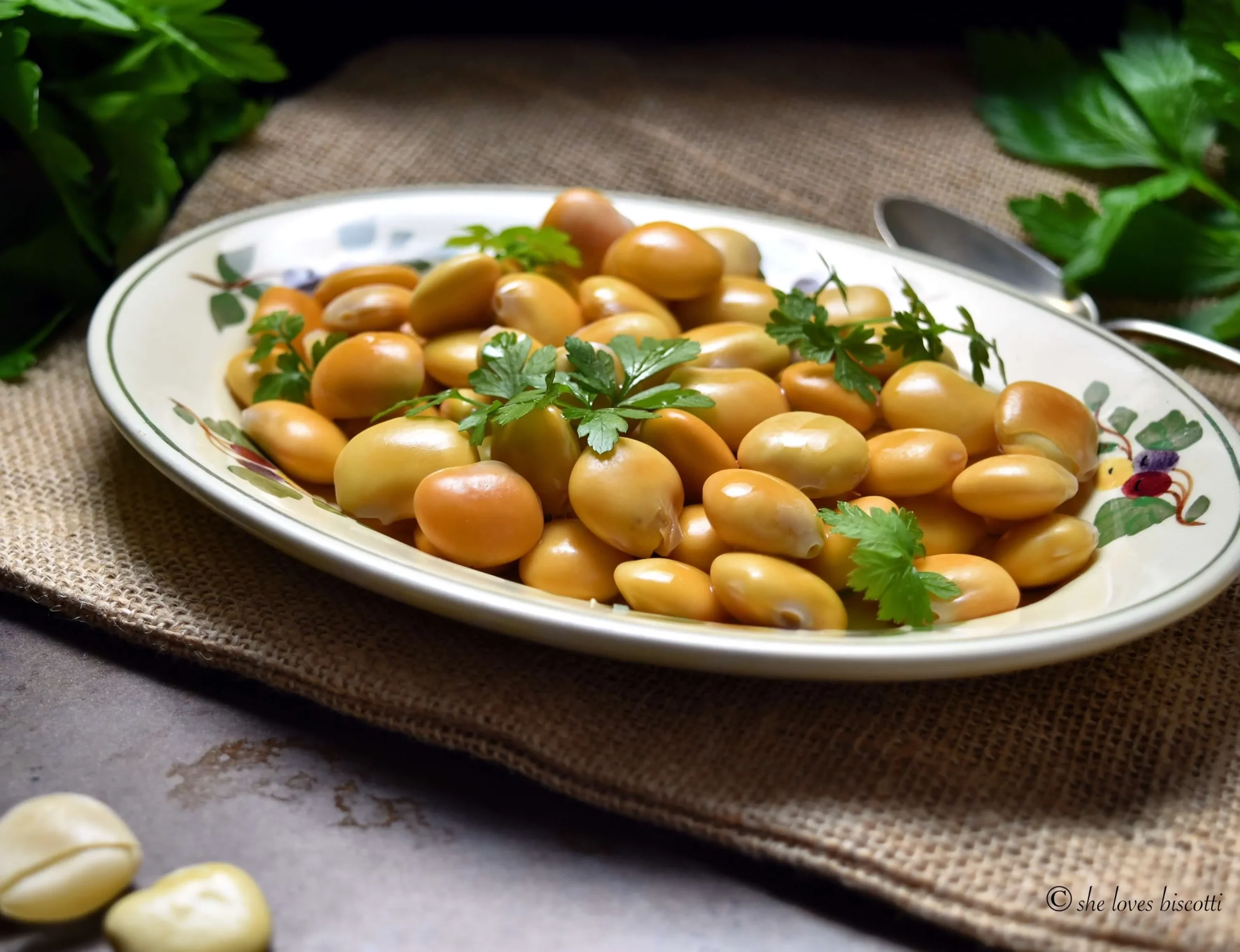 Italian Lupini Beans Sunday Supper