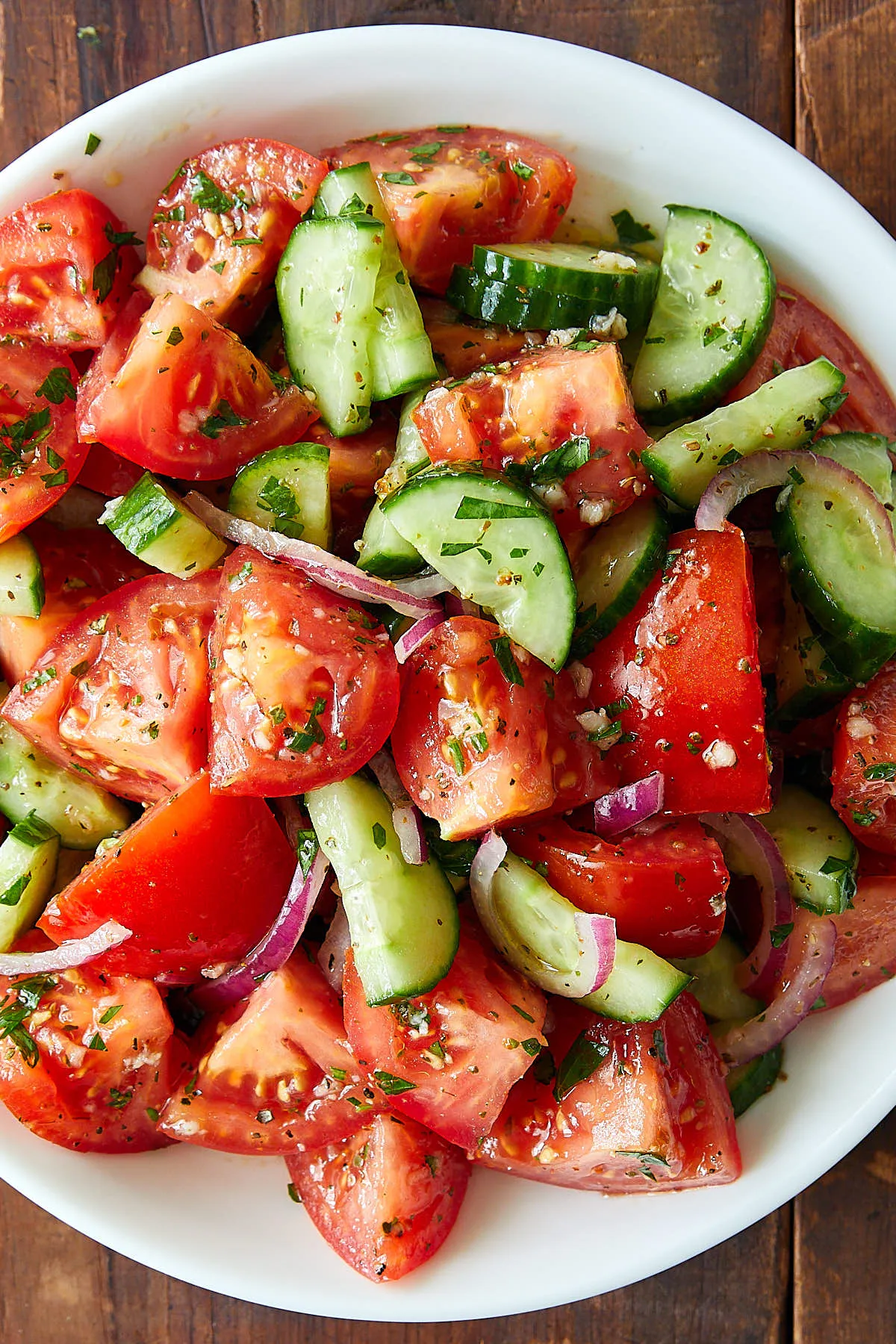 Italian Tomato and Cucumber Salad