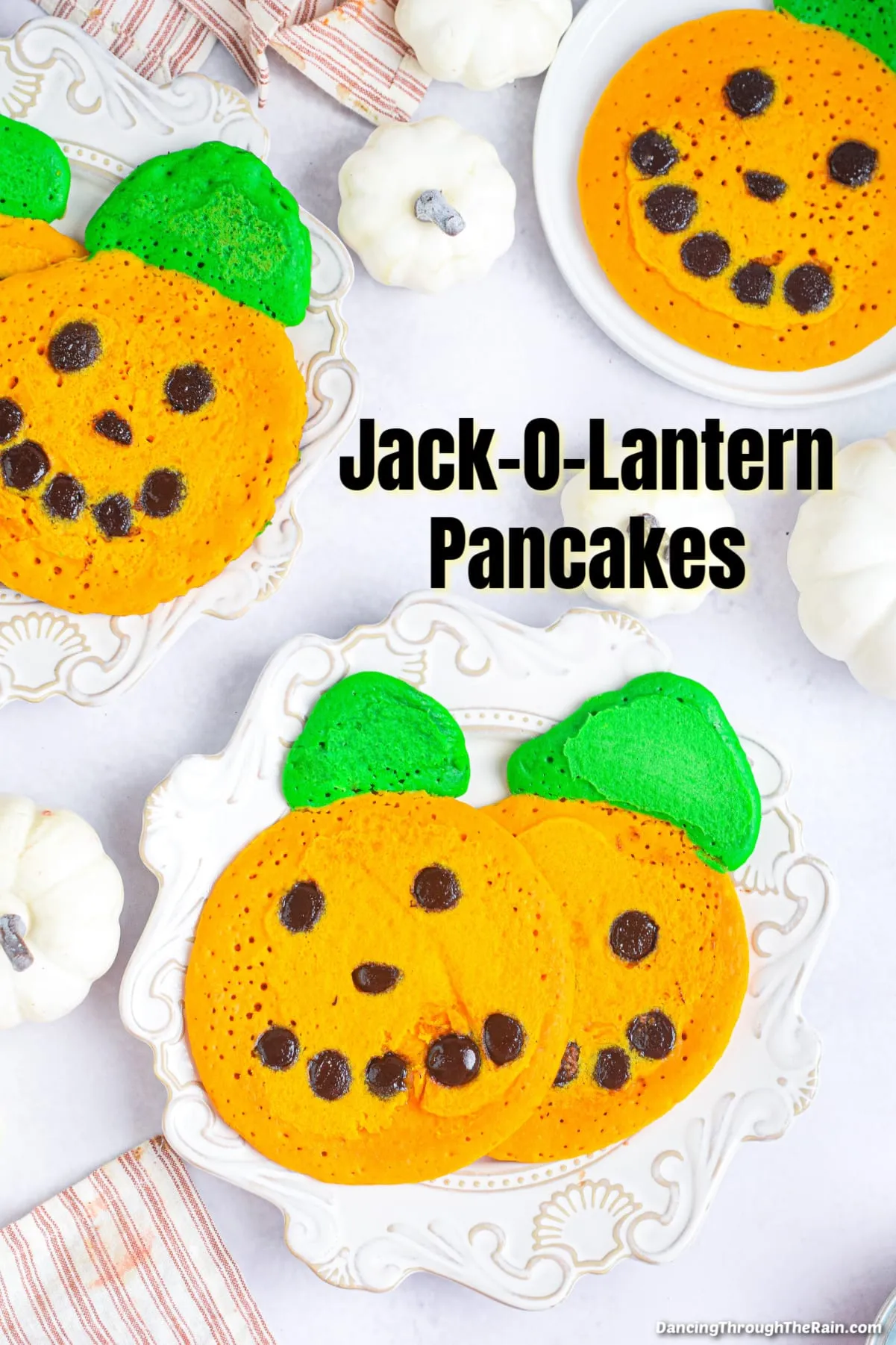 Jack O Lantern Pumpkin Pancakes