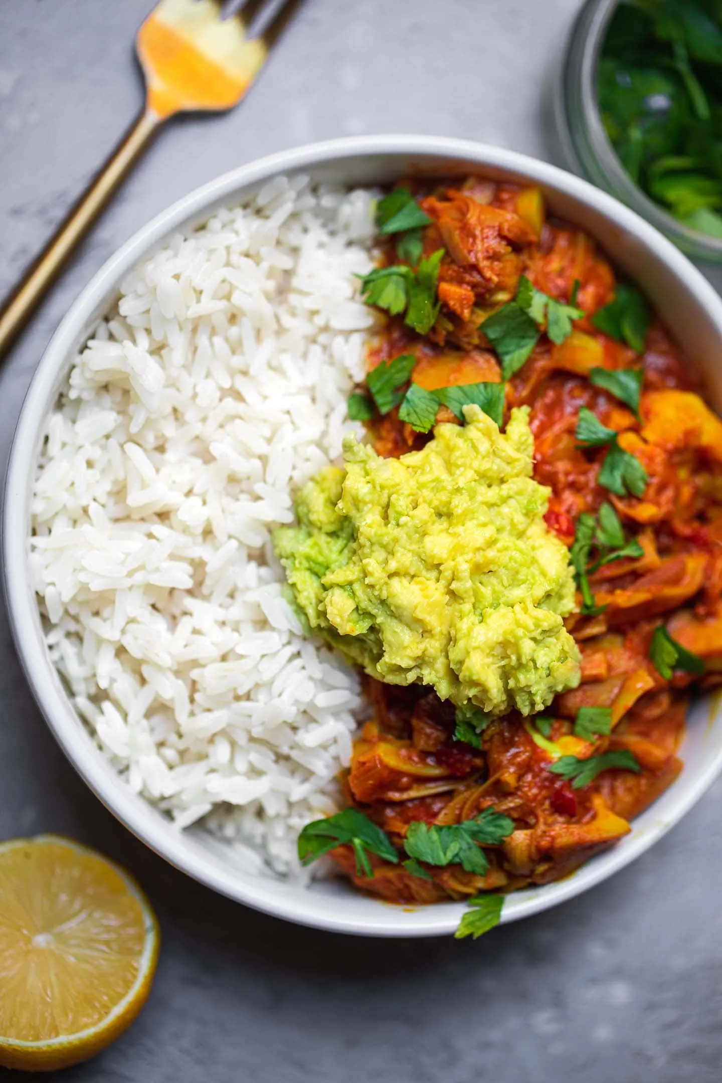 Jackfruit Vegan Curry Gluten Free Oil Free
