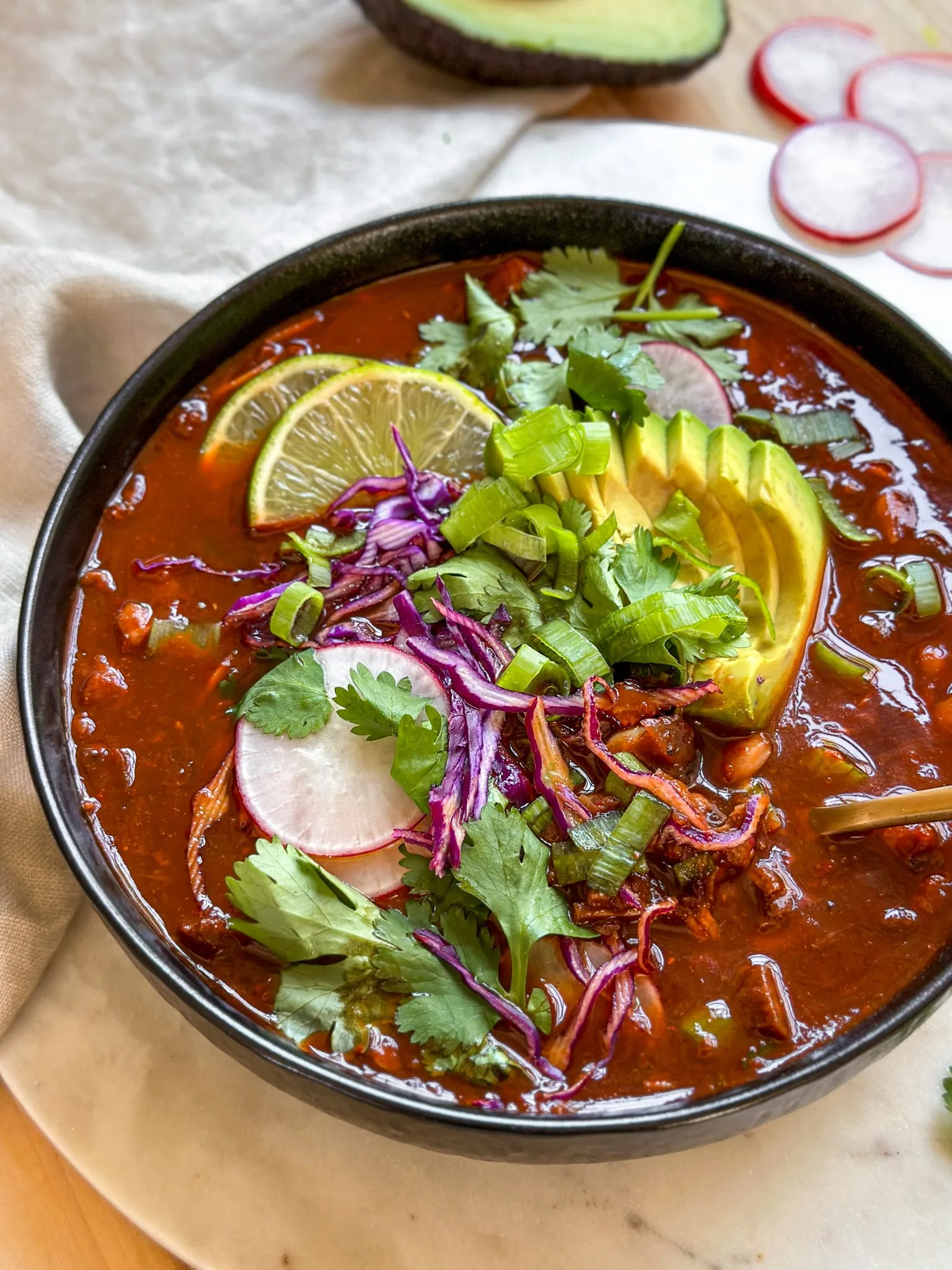 Jackfruit Vegan Pozole Rojo