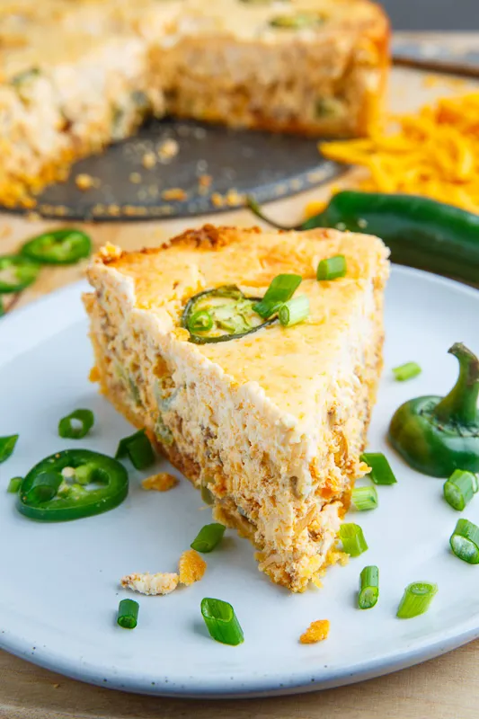 Jalapeno Popper Chorizo Cheesecake