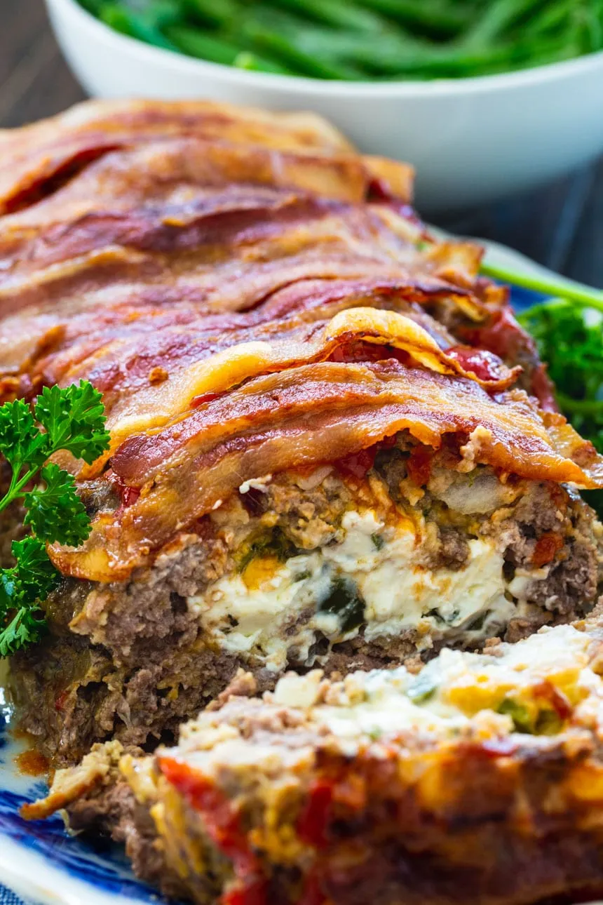 Jalapeno Popper Stuffed Meatloaf